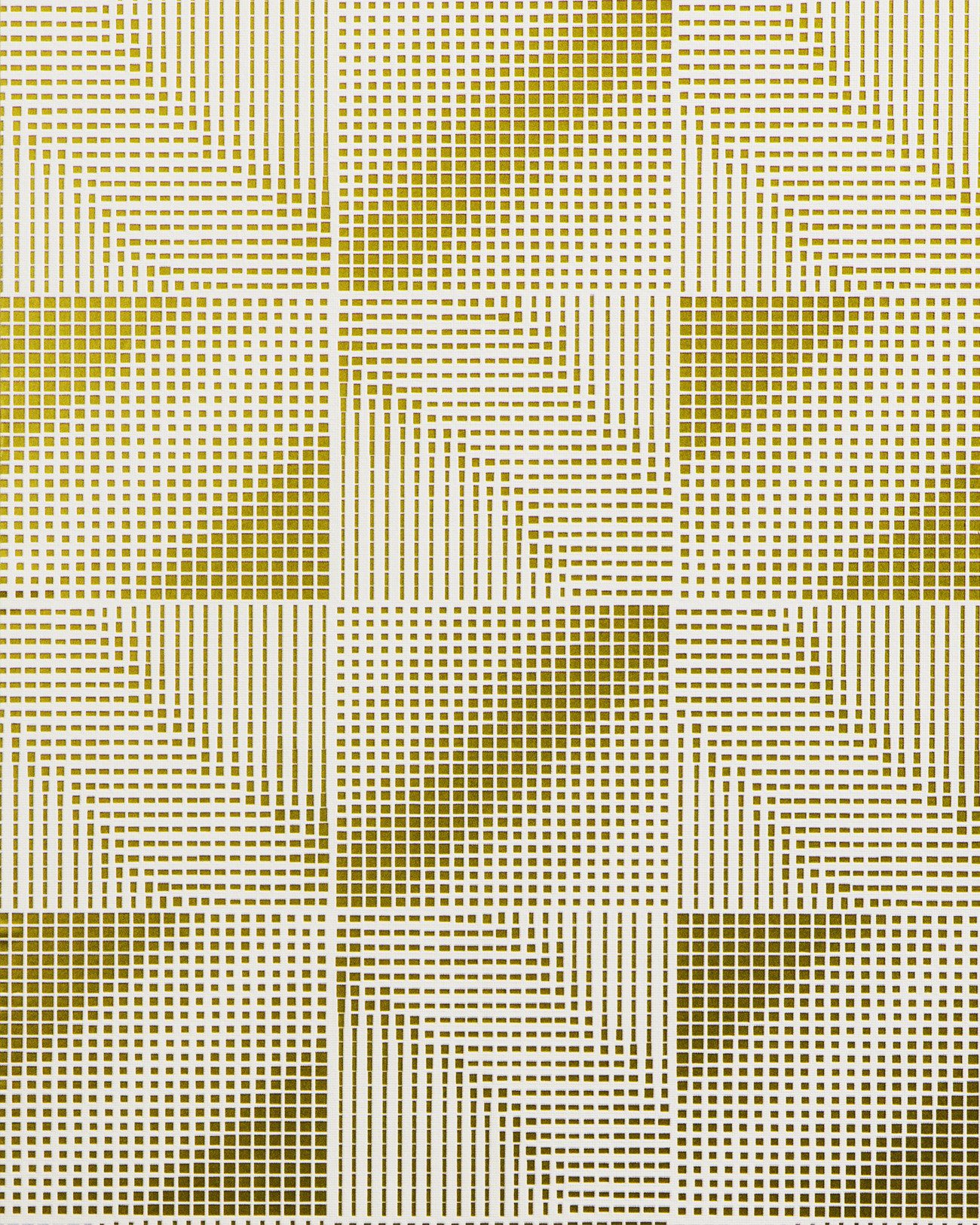 Edem Papiertapete 85071BR31 Retro Tapete metallische Akzente weiß 5,33 m2, leicht strukturiert, Metall-Effekte, abstrakt, grafisch, used, geometrisch, (1 Rolle, 5,33 qm), Vinyltapete auf Papierbasis, weiß, gold, bronze