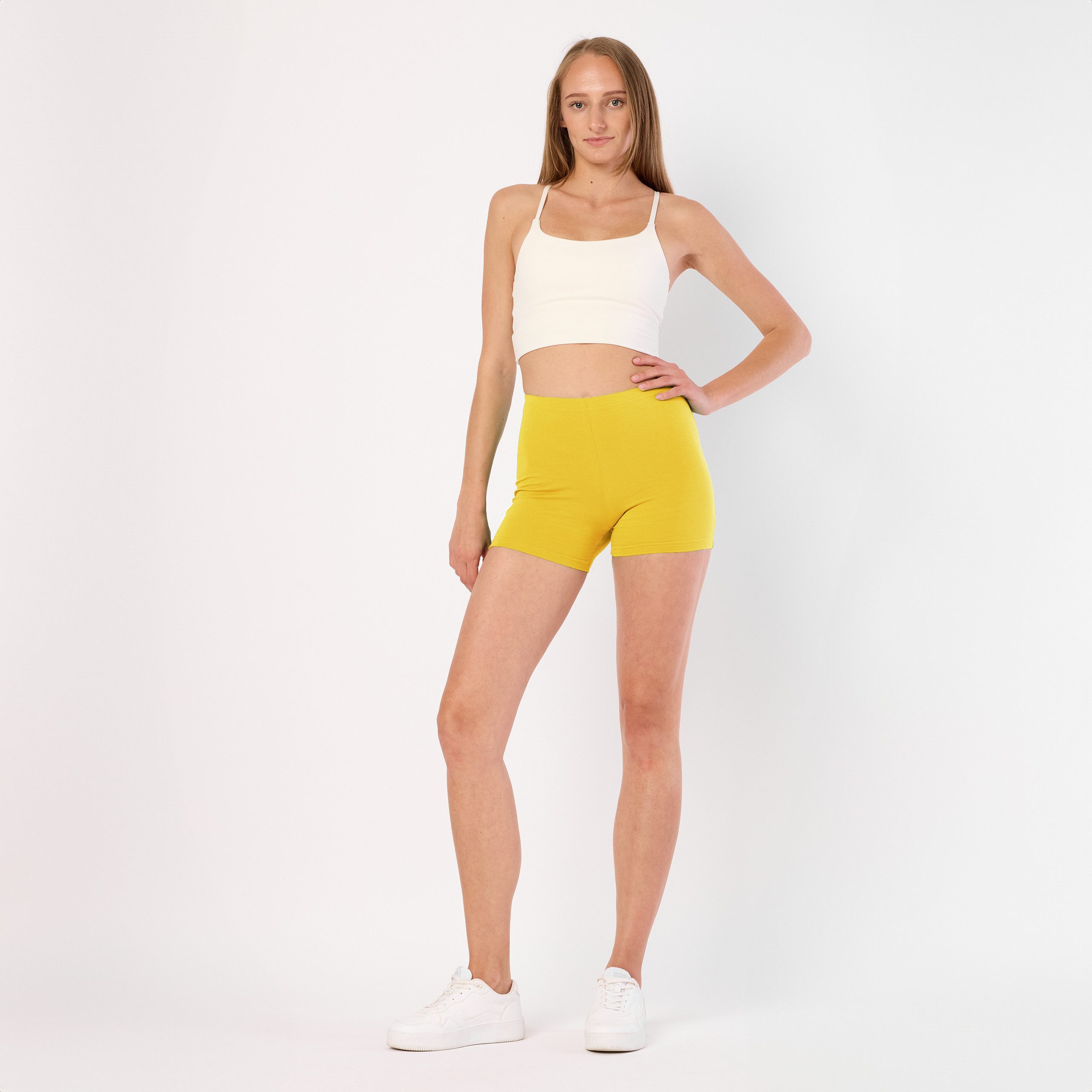 Merry Style Leggings Damen Shorts Radlerhose Hotpants Boxershorts MS10-392 (1-tlg) aus Baumwolle
