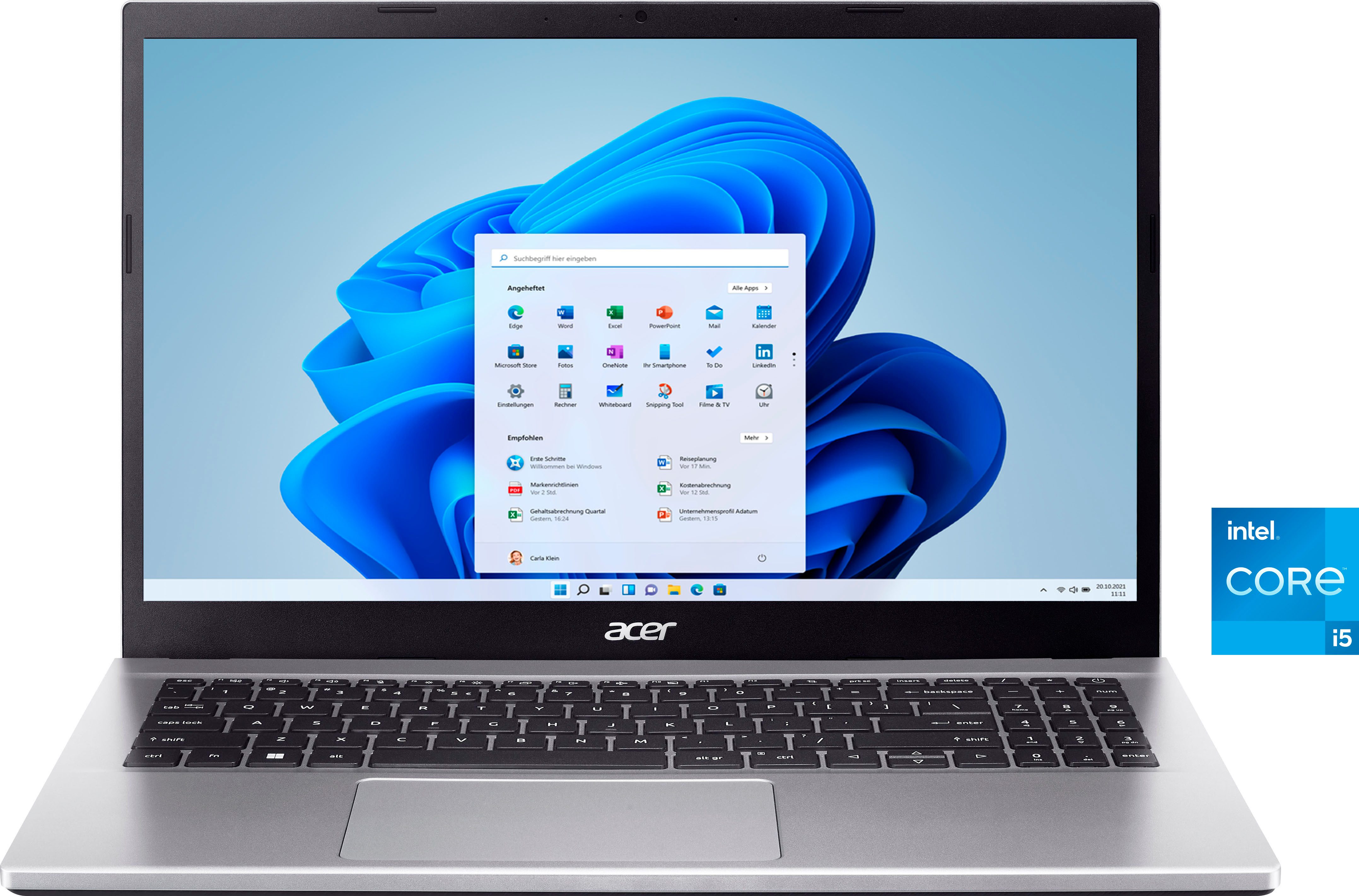 Acer A315-59-52VQ Notebook (39,62 cm/15,6 Zoll, Intel Core i5 1235U, Iris Xe Graphics, 512 GB SSD)