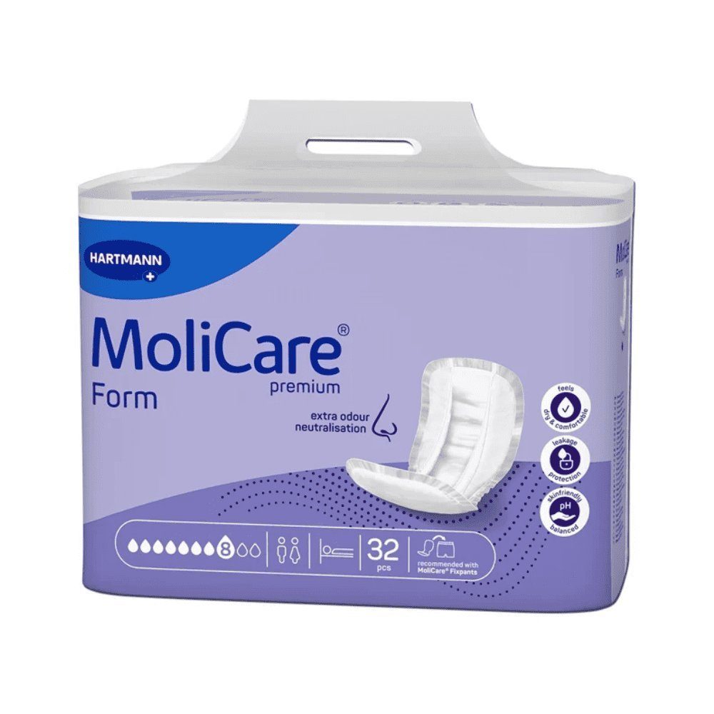 PAUL HARTMANN AG Inkontinenzboxer Hartmann MoliCare® Premium Form Vorlage, 8 Tropfen – 32 Stück