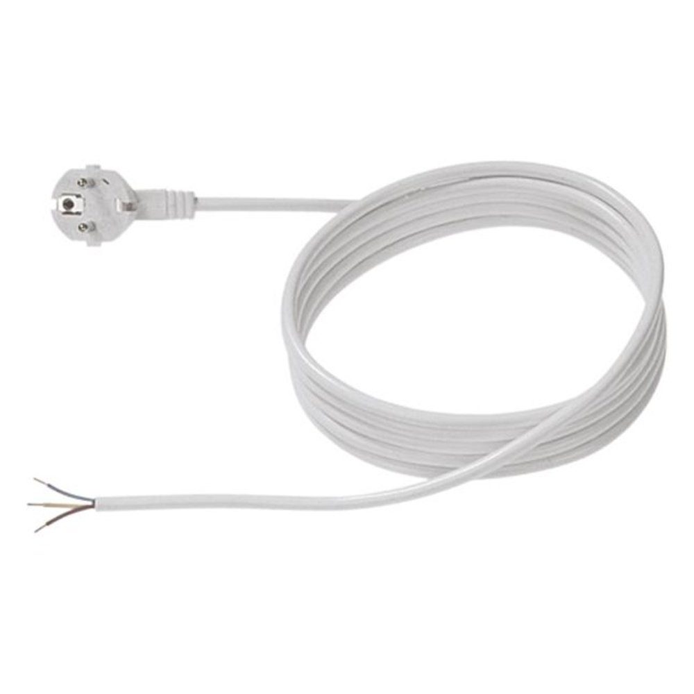 Bachmann Bachmann 305.284 Strom Anschlusskabel Weiß 2.00 m Stromkabel, (200.00 cm)