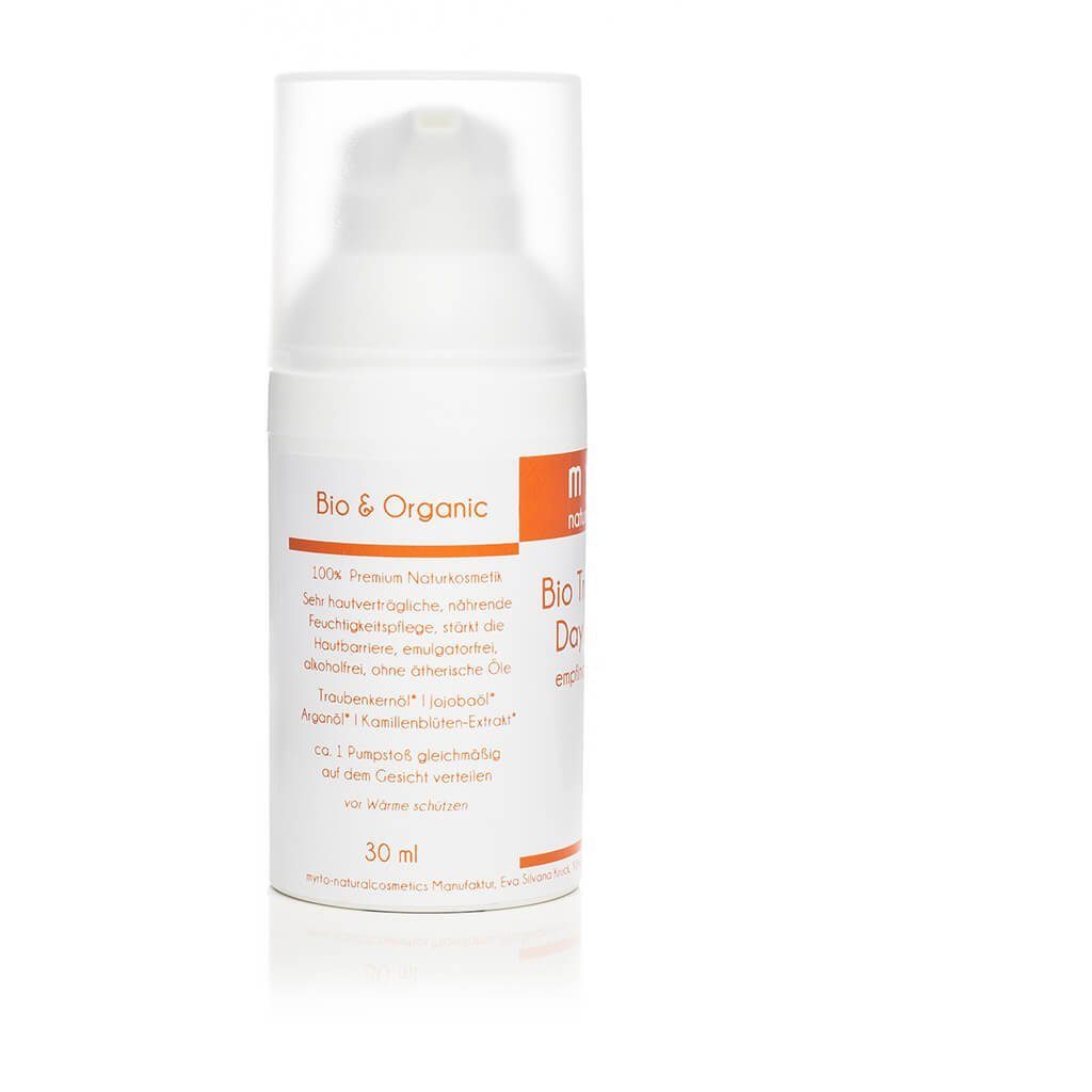 myrto Naturkosmetik Tagescreme Bio Traubenkern Day Cream M - Gesichtscreme für empfindliche Mischhaut, Bestbewertung Codecheck: 100% Grüner Ring