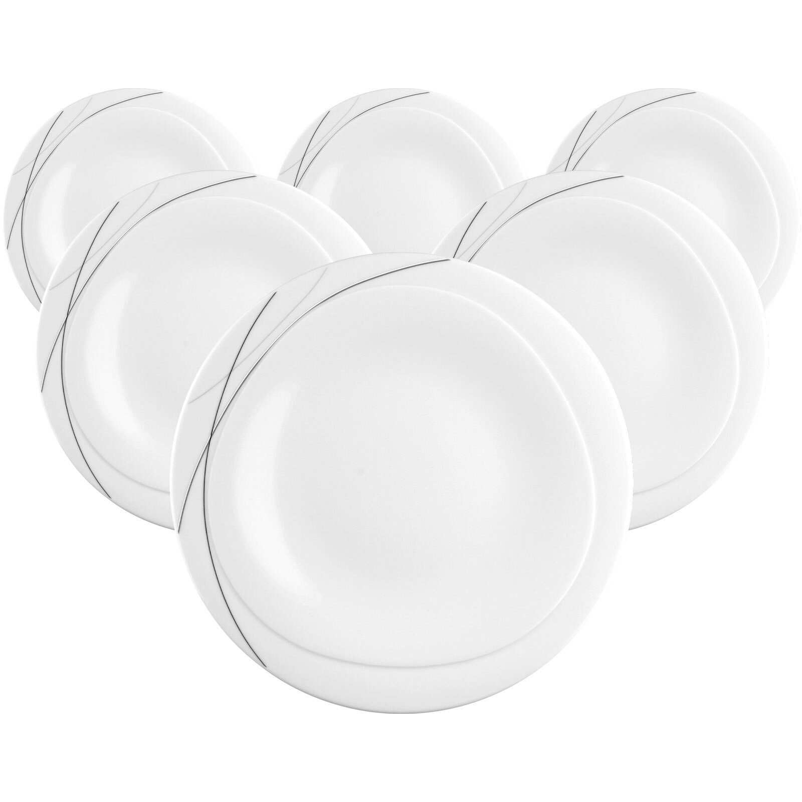 Seltmann Weiden Speiseteller Trio Highline Speiseteller ø 28,3 cm 6er Set, (6 St)