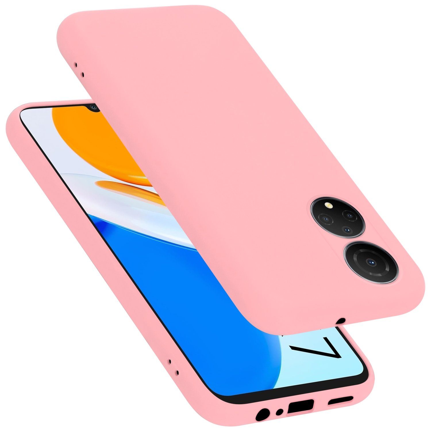 Cadorabo Handyhülle für Honor X7 Hülle Honor X7, Flexible Hülle TPU Silikon Schutzhülle Back Cover Case