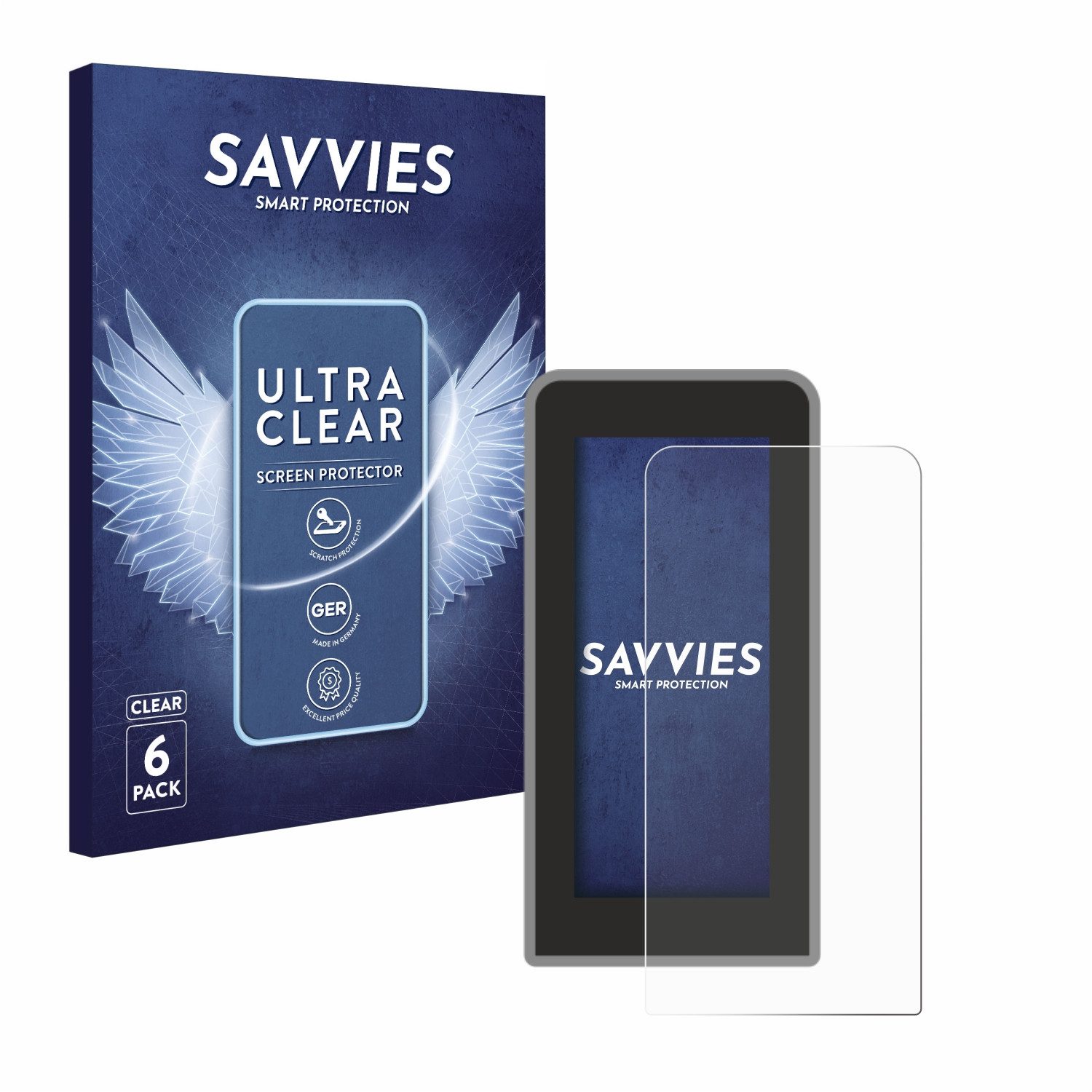 Savvies Displayschutzfolie Schutzfolie für Tenways CGO600 Pro, 6 Stück, Displayschutz Schutz Folie Klar Transparent
