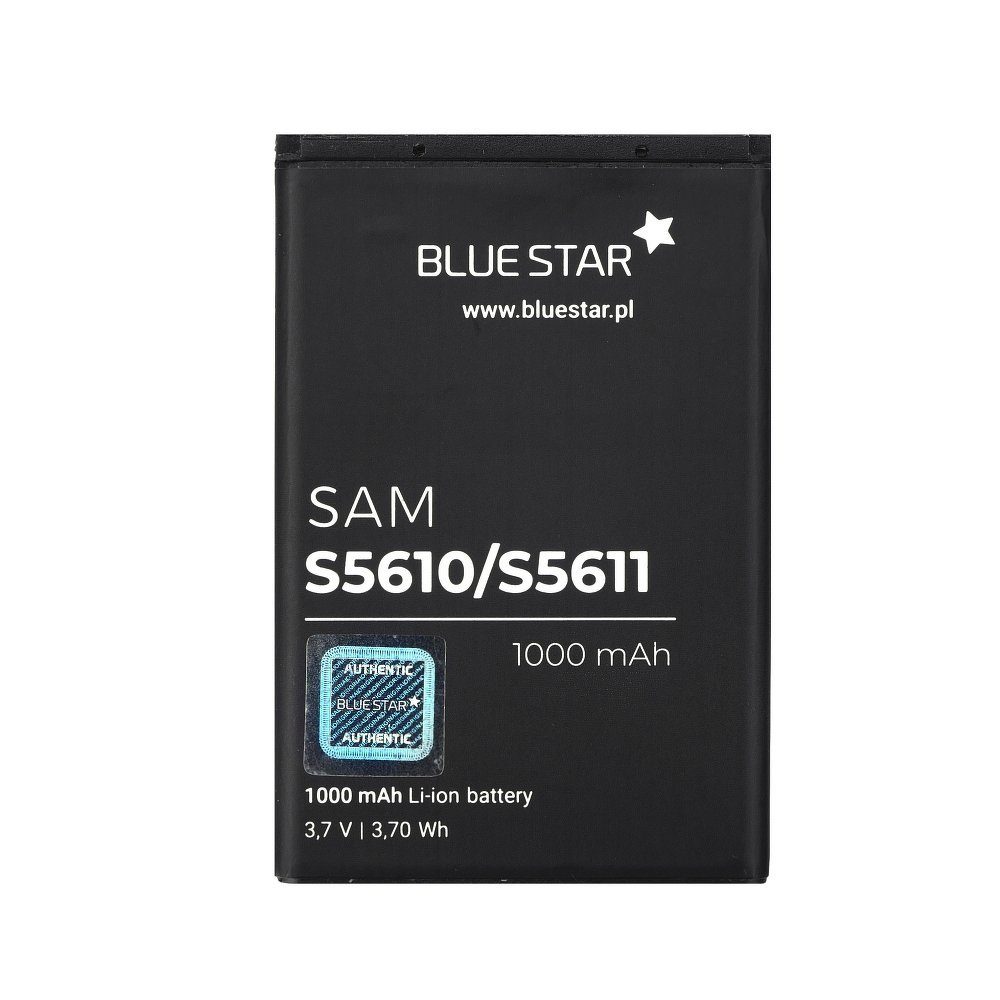 BlueStar Akku Ersatz kompatibel mit Samsung S5610 / S5611 / L700 / S5620 / S5260 1000 mAh Austausch Batterie Accu AB463651BU Smartphone-Akku