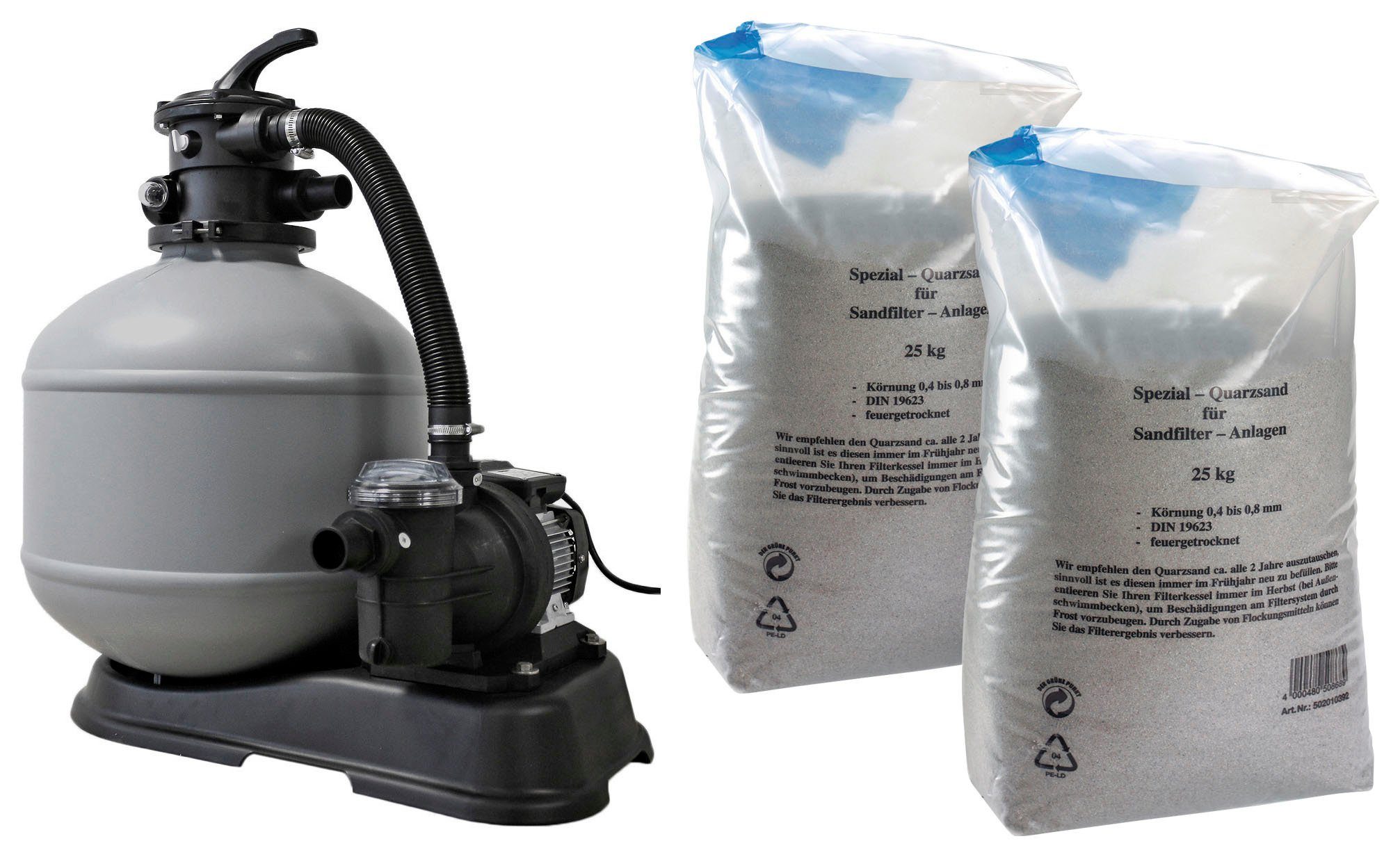 my POOL BWT Sandfilteranlage my Pool 47, 10 m³/h, inkl. 50 kg Quarzsand
