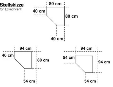 freiraum Mehrzweckschrank Multiraumkonzept (BxH: 80x185 cm) in WEISS mit einer Tür und 5 Einlegeböden