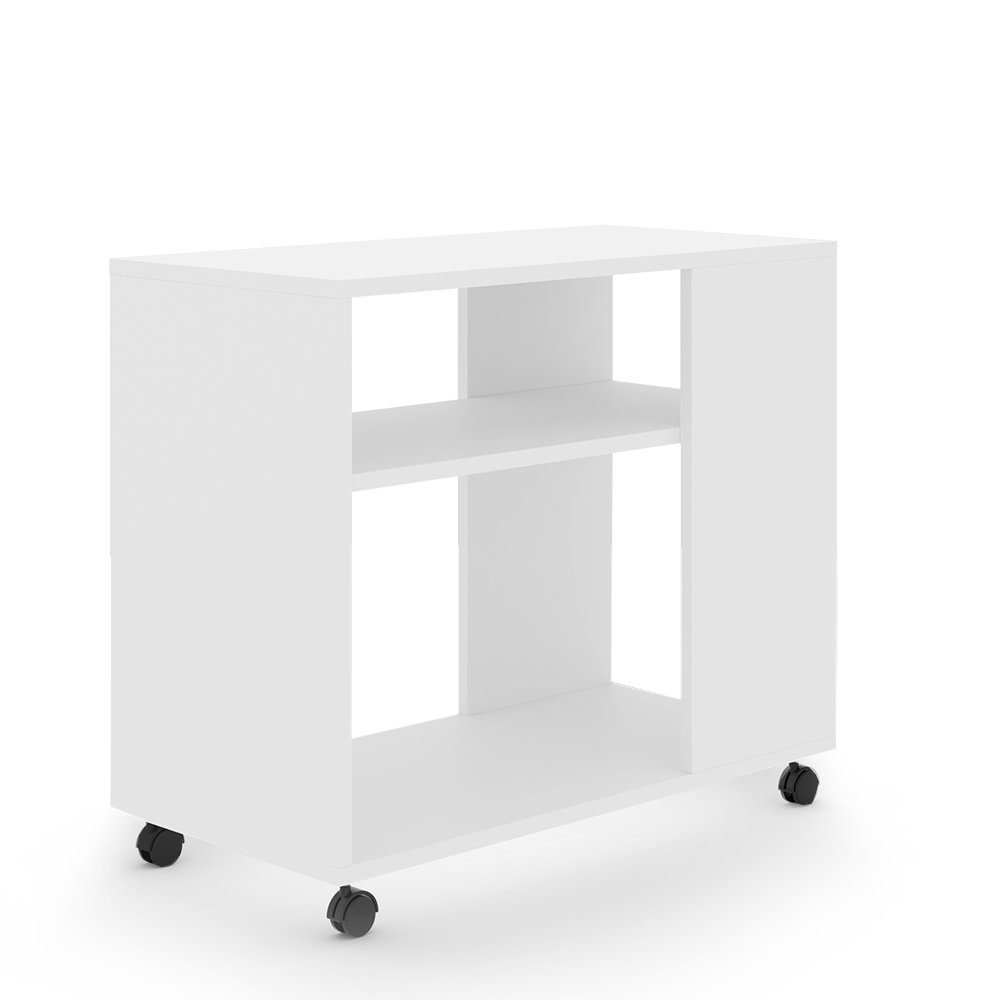 Vicco Beistelltisch Rolli, Weiß, 70 x 35 cm günstig online kaufen