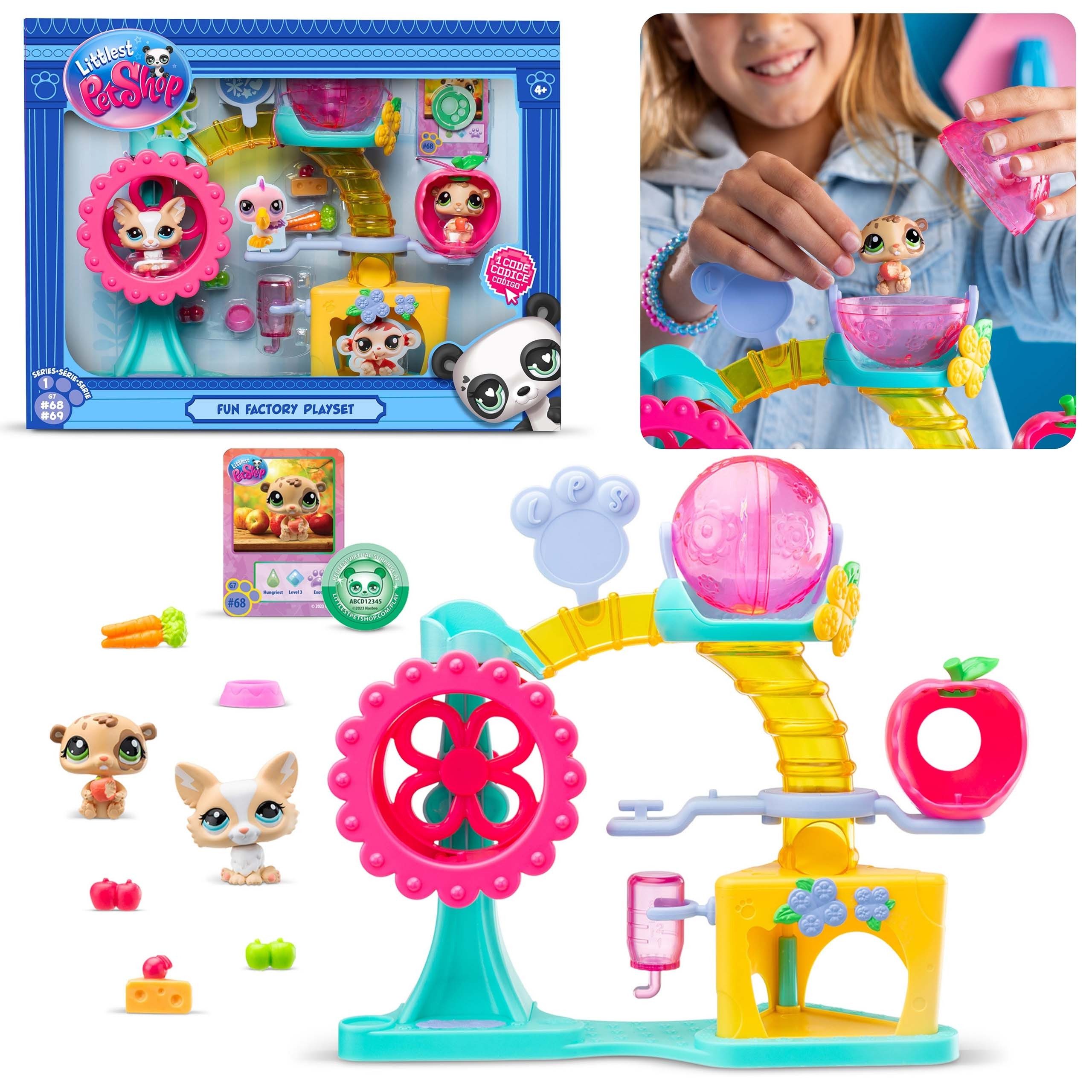 Sarcia.eu Spielfigur Littlest Pet Shop Figuren Set Spaß Fabrik, Tiere, Figuren 4+