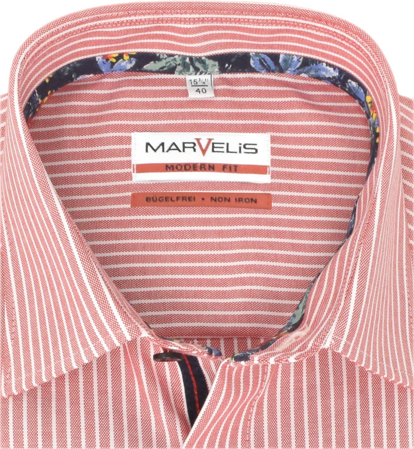 MARVELIS Businesshemd MODERN FIT - Businesshemd normale, leicht taillierte günstig online kaufen