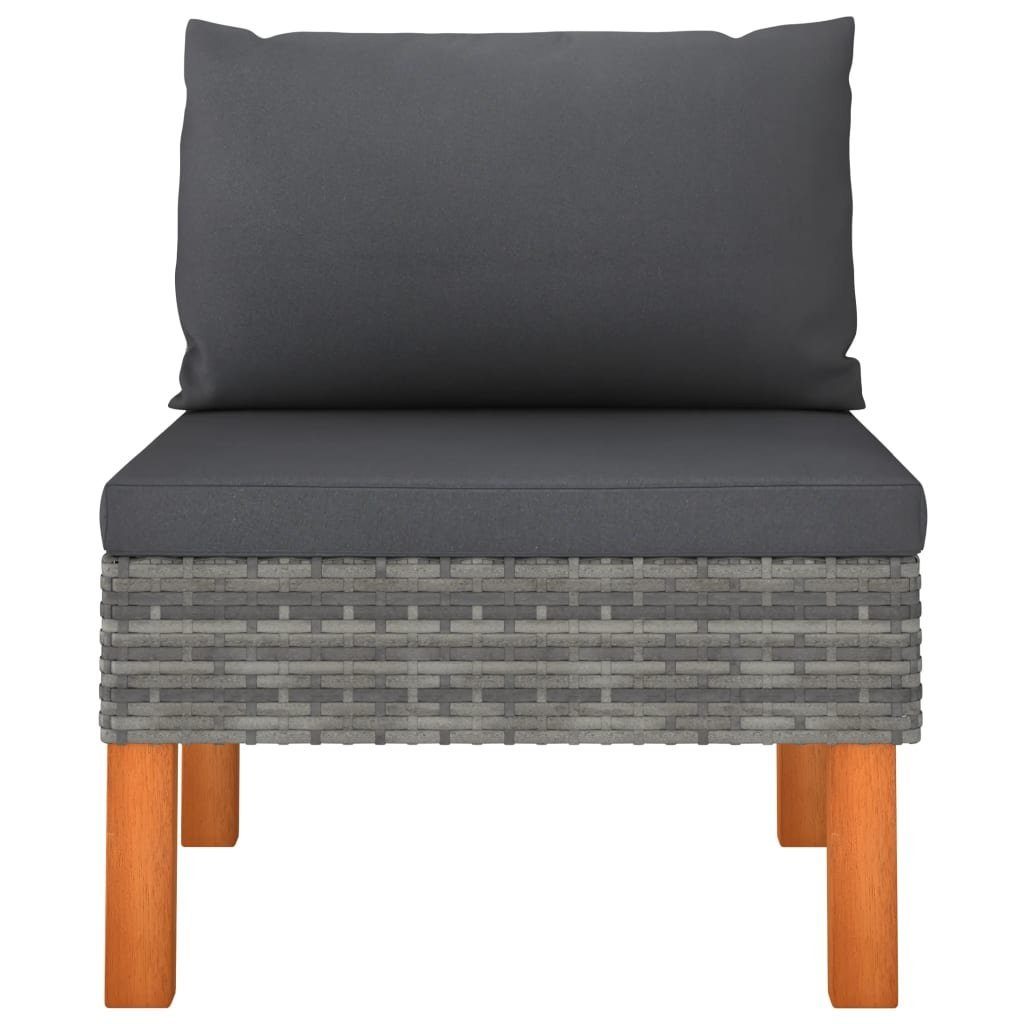 vidaXL Sofaelement Mittelsofa Poly Rattan und günstig online kaufen