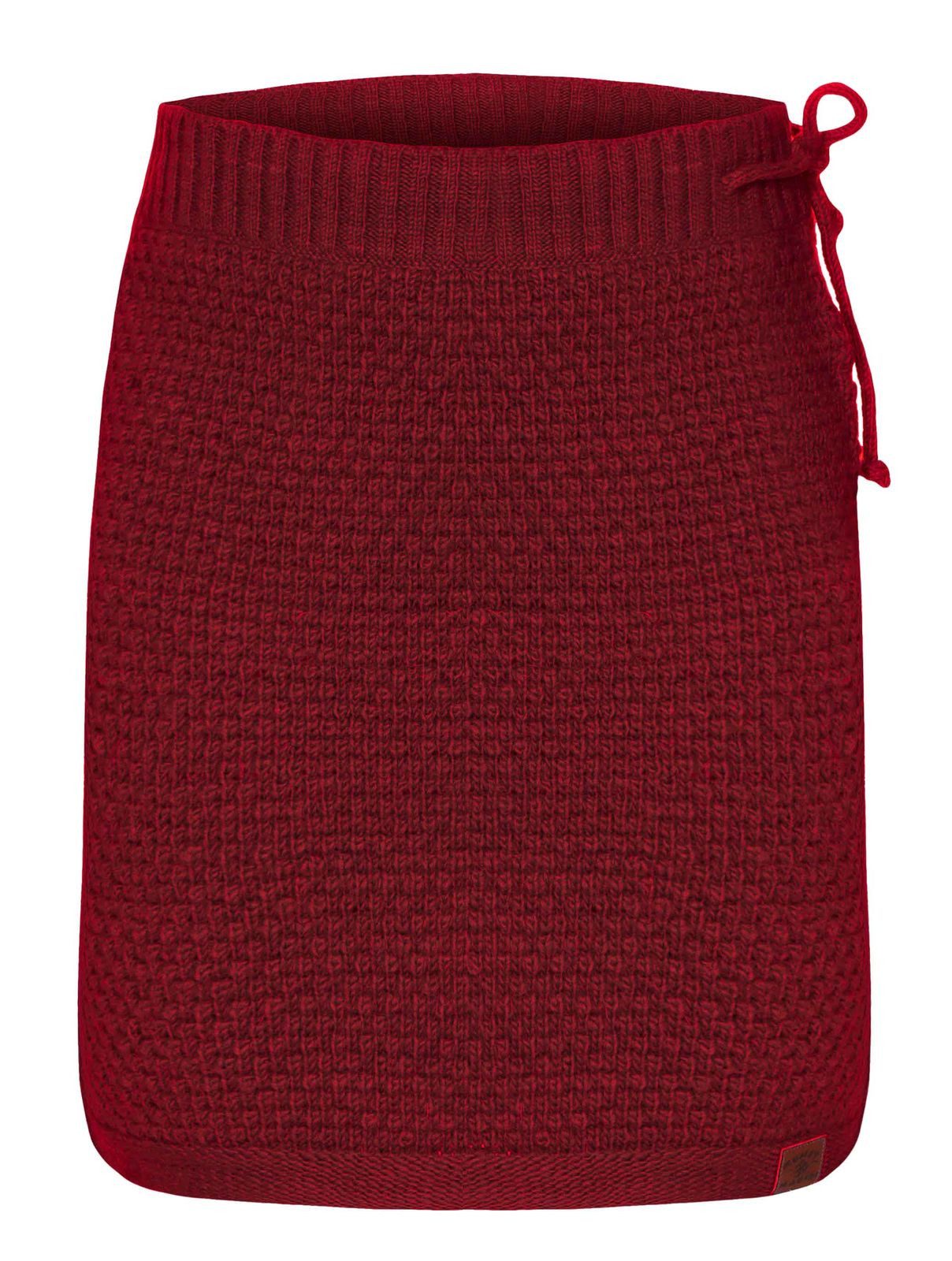 KUNST UND MAGIE Strickrock Klassischer Boho Strickrock Rock Winter Wolle