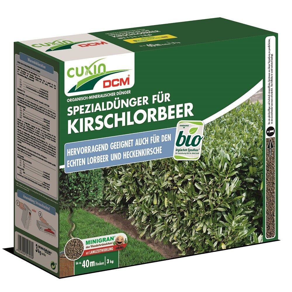 Cuxin DCM Spezialdünger Cuxin DCM Spezialdünger Kirschlorbeer Dünger Heckenkirsche 3,0 kg