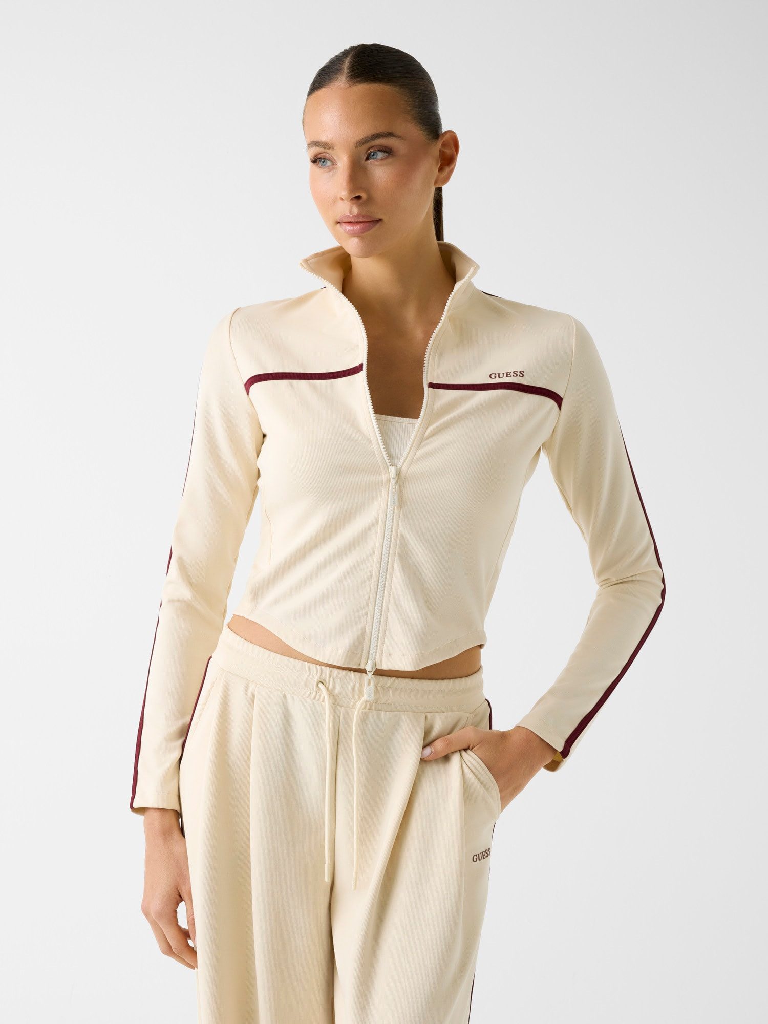 Guess Sweatjacke Zip Sweatshirt - Indoor-Jacke - Übergangsjacke