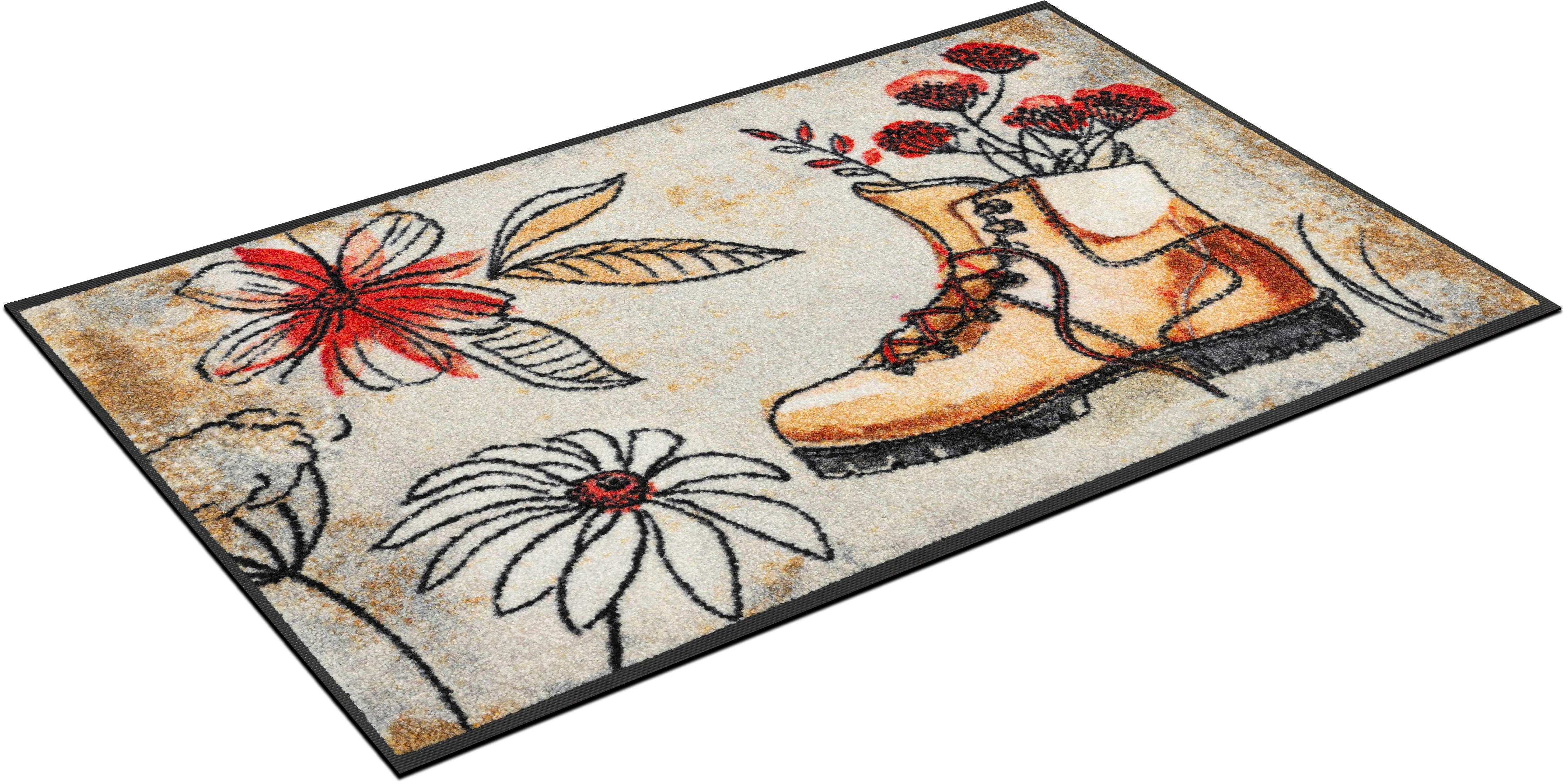 Fußmatte Walking waschbar 7 geeignet, In- rutschhemmend, Kleen-Tex, rechteckig, und Höhe: Schmutzfangmatte, wash+dry Vibes, by Outdoor mm