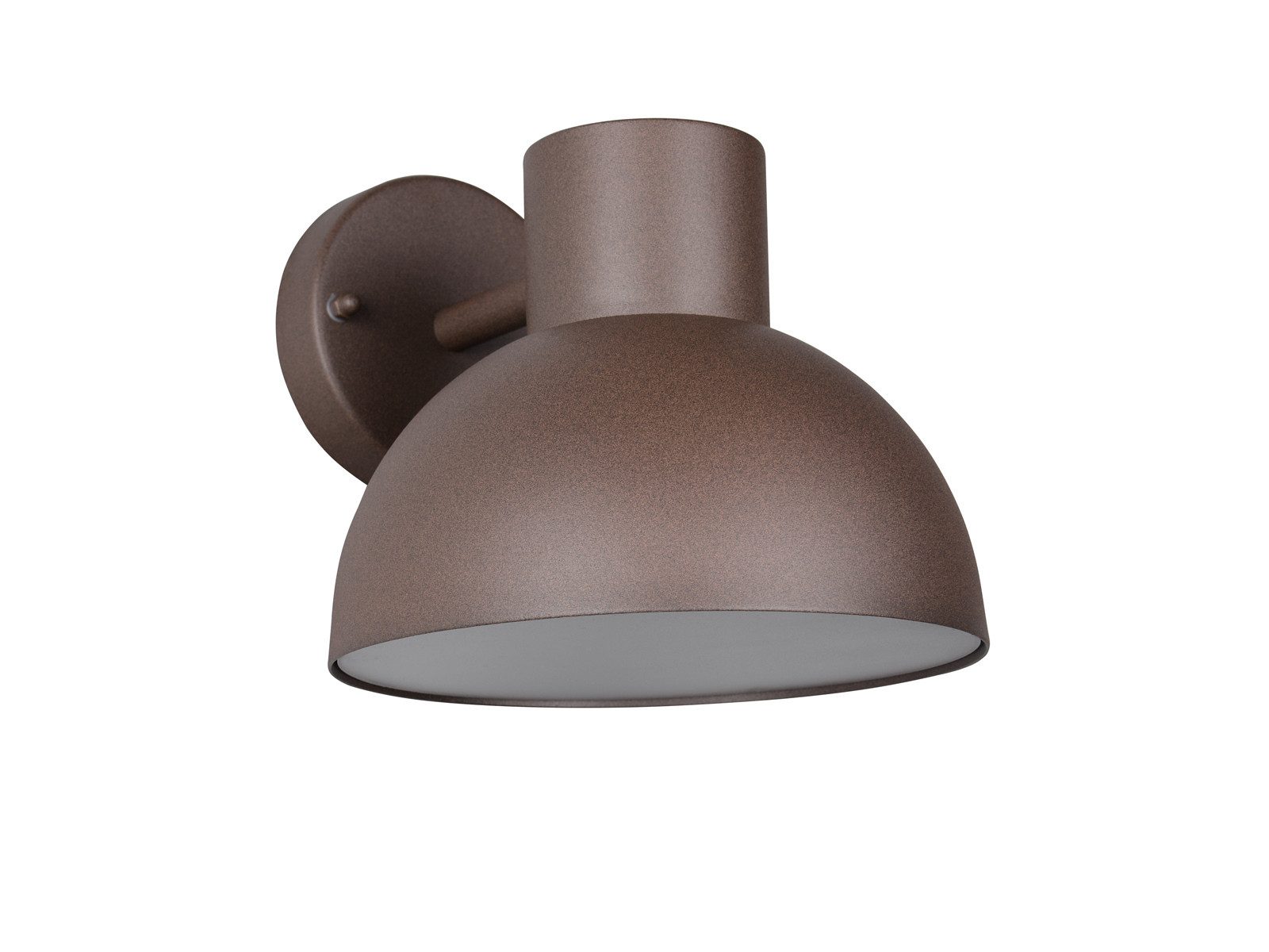 TRIO Leuchten LED Außen-Wandleuchte, LED wechselbar, Warmweiß, IP 44 Außenleuchte Rost-Braun für Außen-Beleuchtung Haus-Wand, Ø 20cm