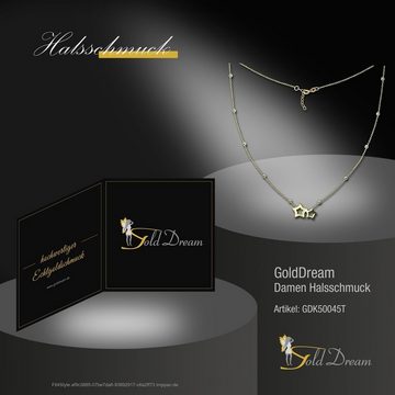GoldDream Goldkette GoldDream Damen Colliers Halskette (Collier), Damen Colliers Halskette (Sterne) 44cm bis 46cm, 333 Gelbgold - 8 Kara