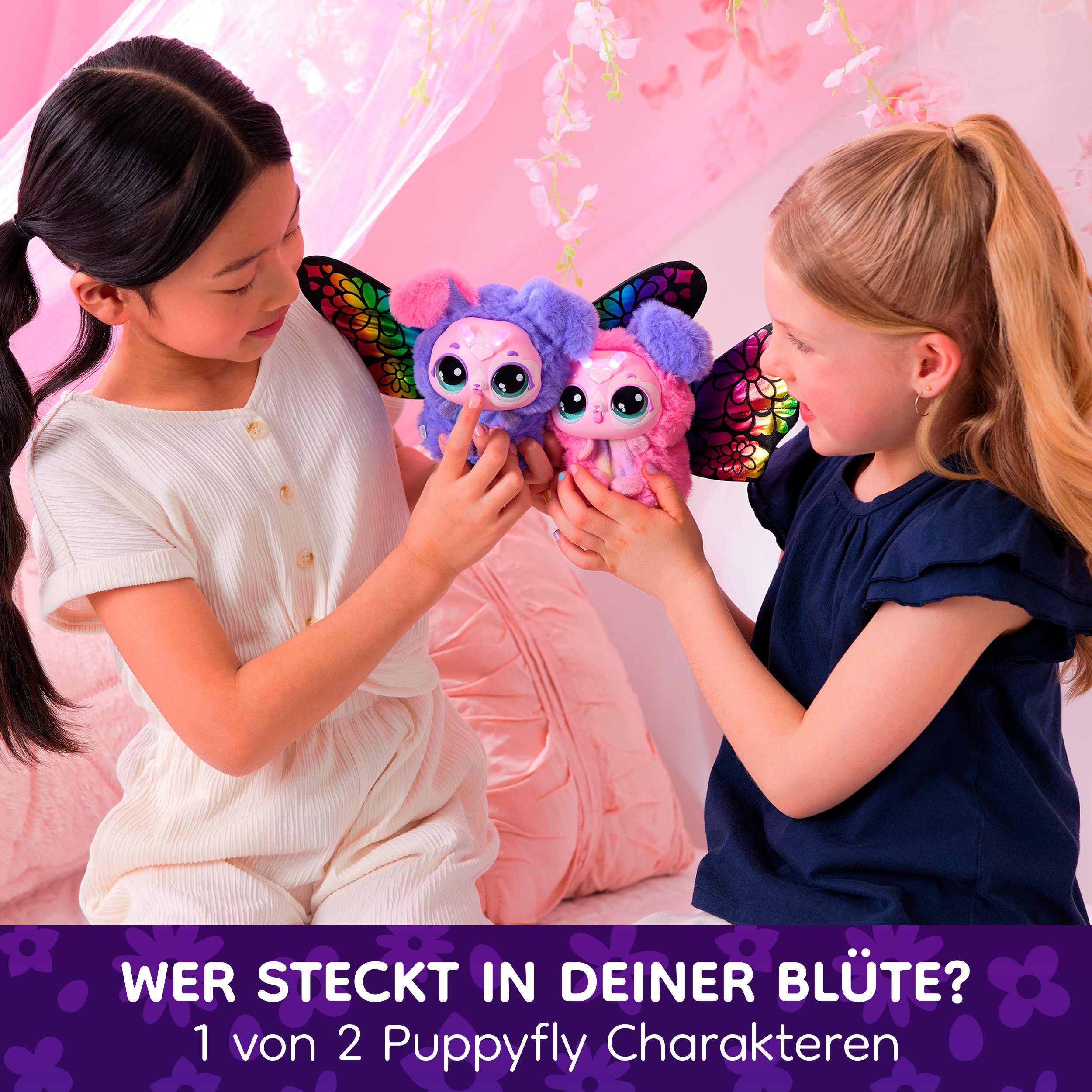Spin Master Spielfigur Bloomables von Hatchimals - Puppyfly, mit Sound
