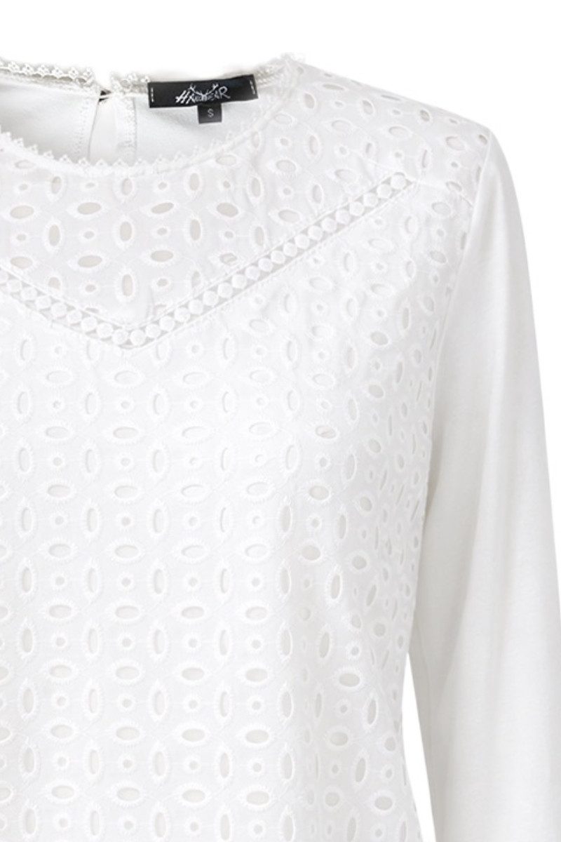 Hangowear Trachtenshirt Blusenshirt - MALENE - weiß