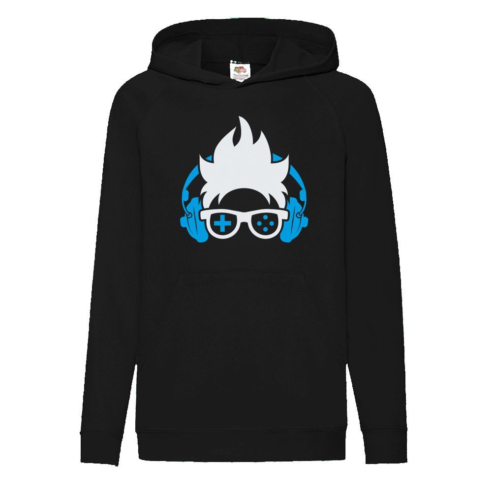 G-graphics Hoodie Gamer Head Kinder Hoodie / Kapuzenpullover mit coolem Frontprint für Gamer*innen