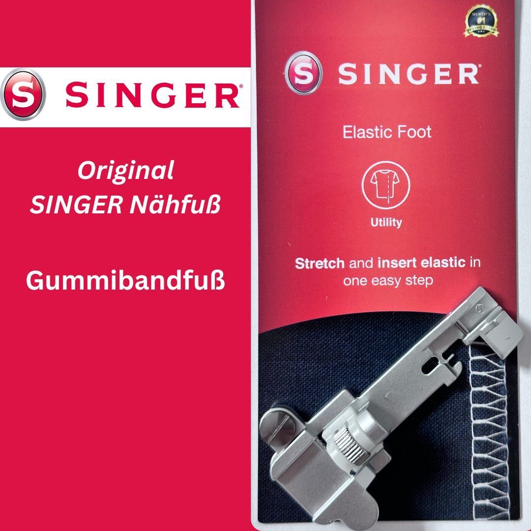Singer Overlock-Nähmaschine Original SINGER Maschinentyp für SA Gummibandfuß
