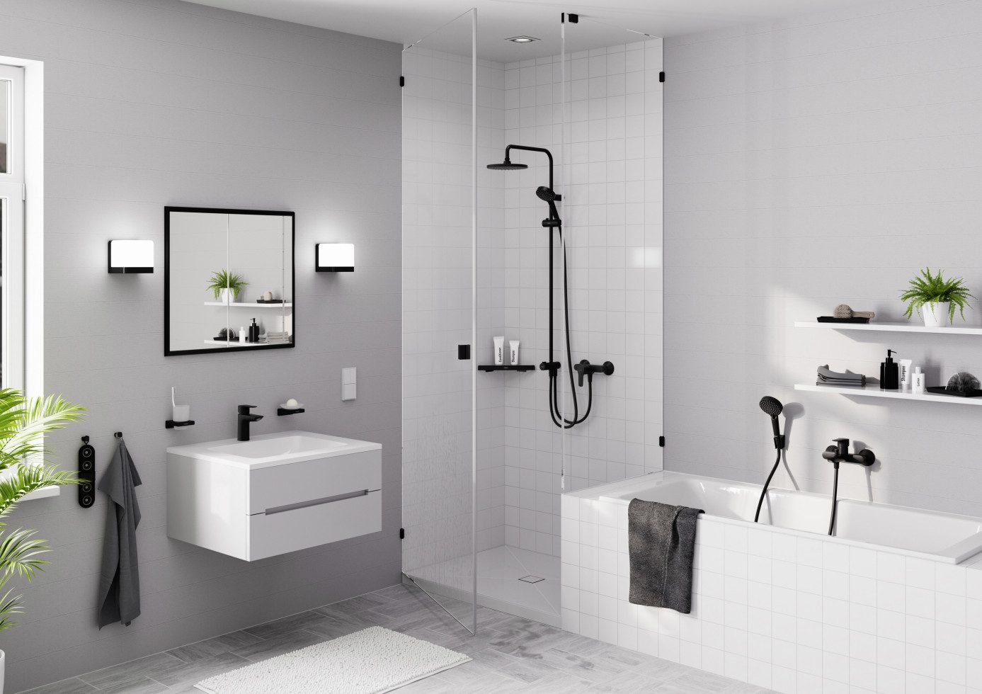 Grohe Brausehalter Hansgrohe Brausehalter Porter S mattschwarz