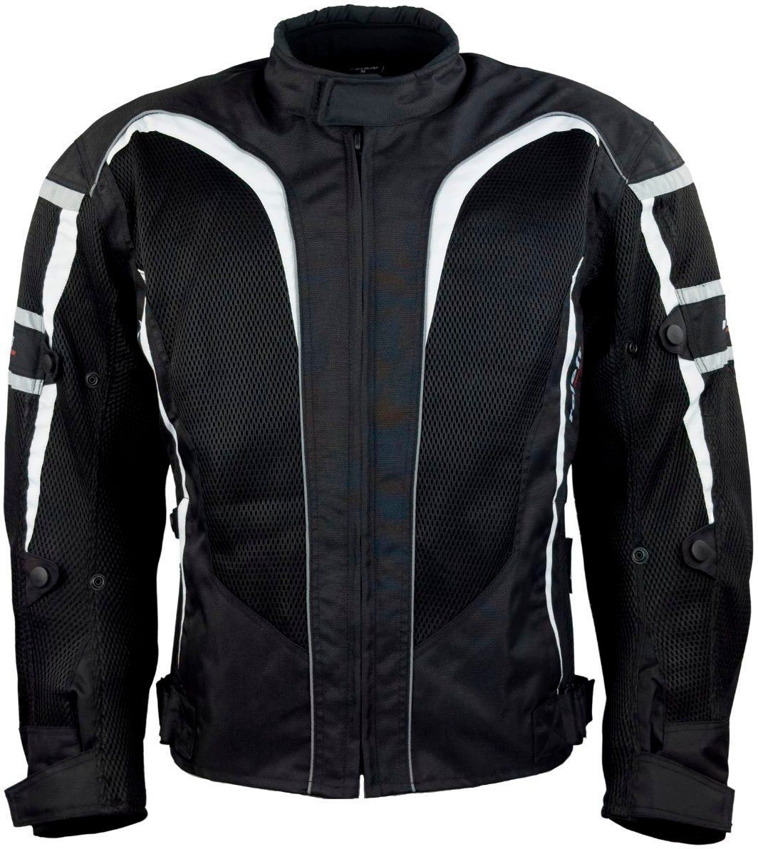 RO Motorradjacke Sicherheitsstreifen 607 Taschen, roleff mit 4