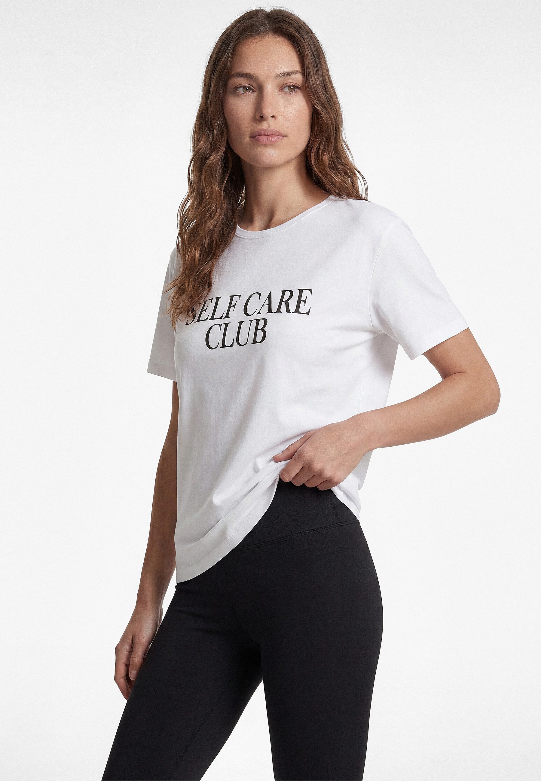 Koton T-Shirt Koton Bedrucktes Sport-T-Shirt Rundhals