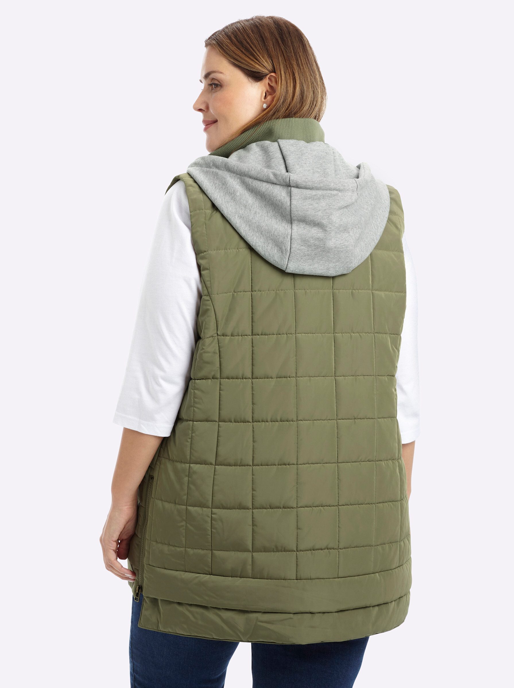 Sheego Jerseyweste Steppweste . günstig online kaufen