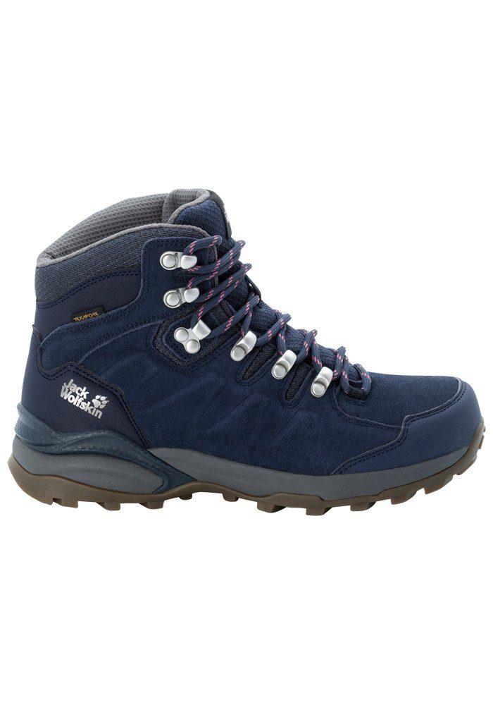 Jack Wolfskin REFUGIO TEXAPORE MID W Hikingschuh dark-blue-grey