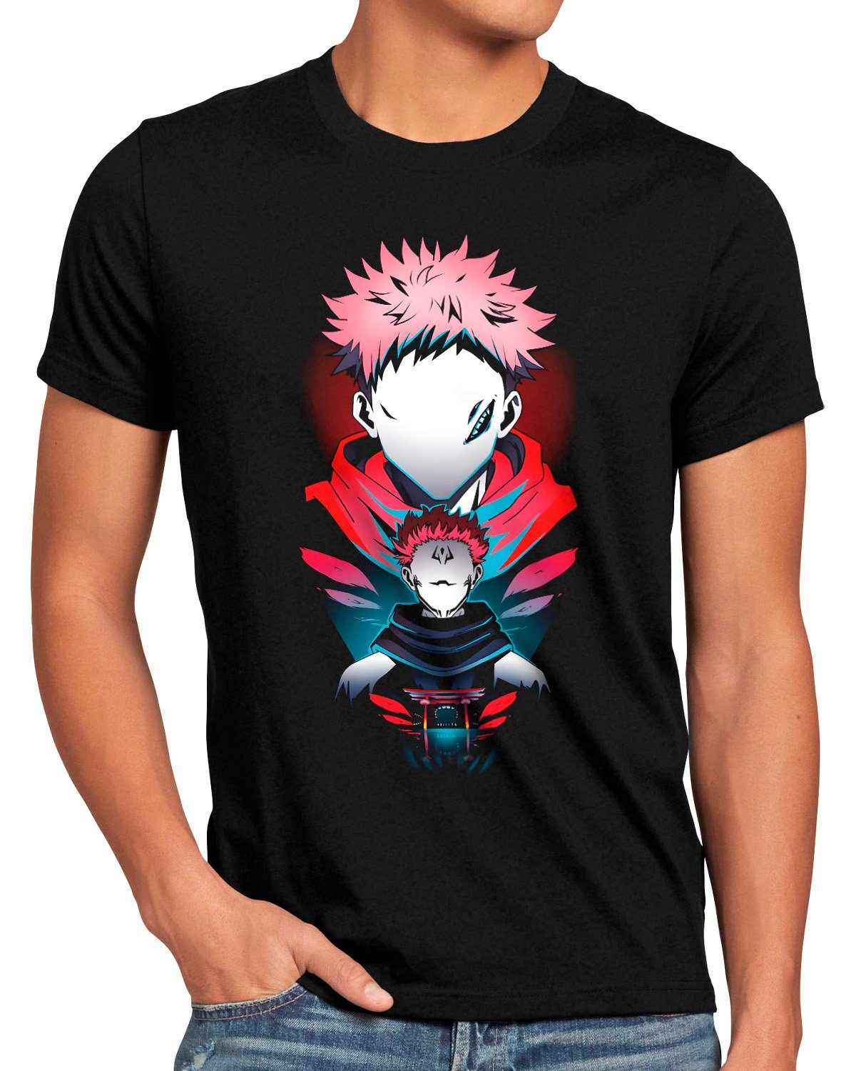 style3 Print-Shirt kaisen anime japan manga jujutsu