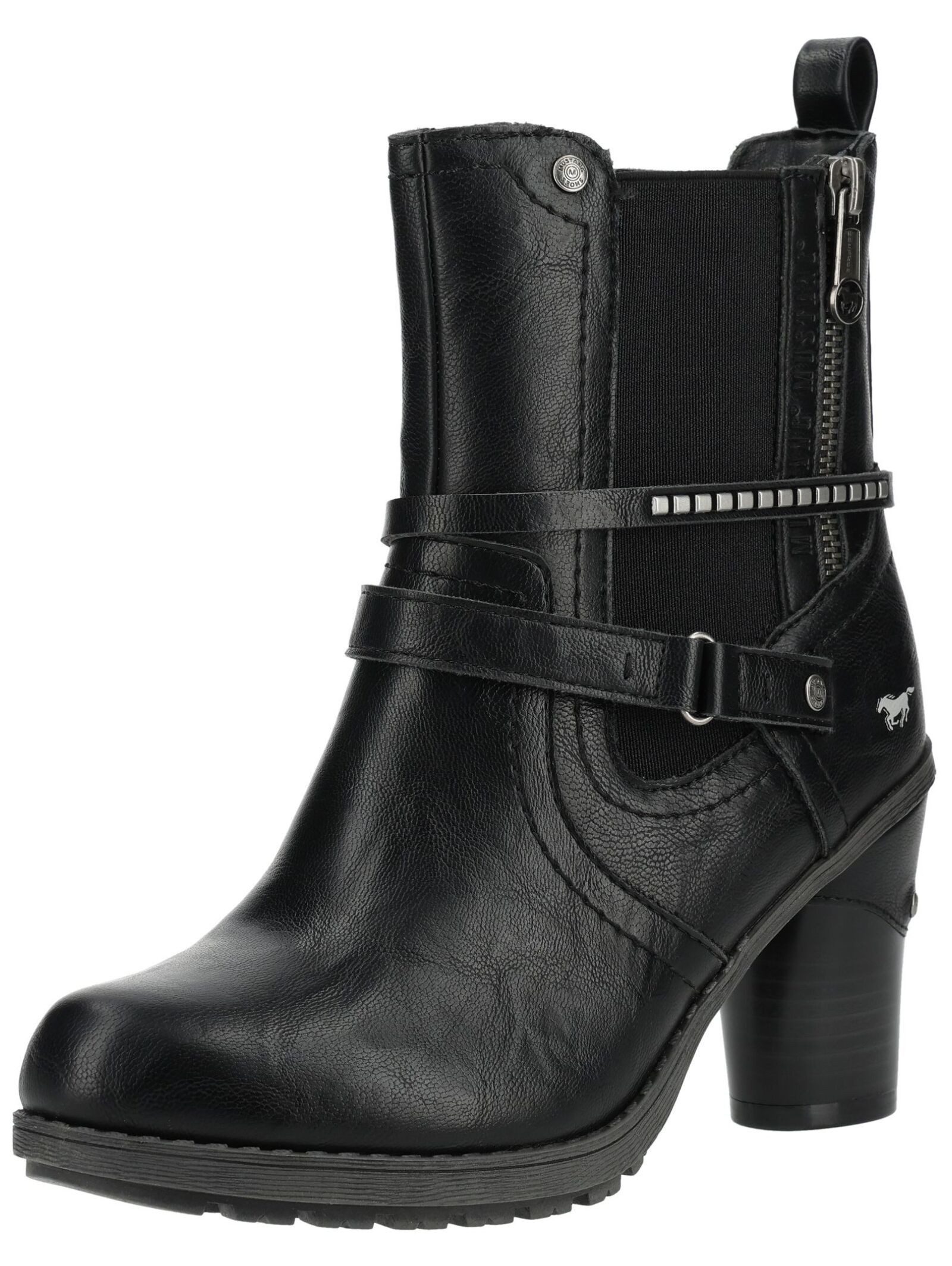 Mustang Shoes Mustang Shoes Stiefelette Lederimitat High-Heel-Stiefelette