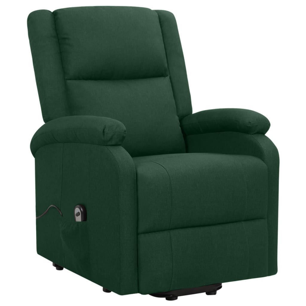 vidaXL Sessel Aufstehsessel Dunkelgrün Stoff (1-St) günstig online kaufen