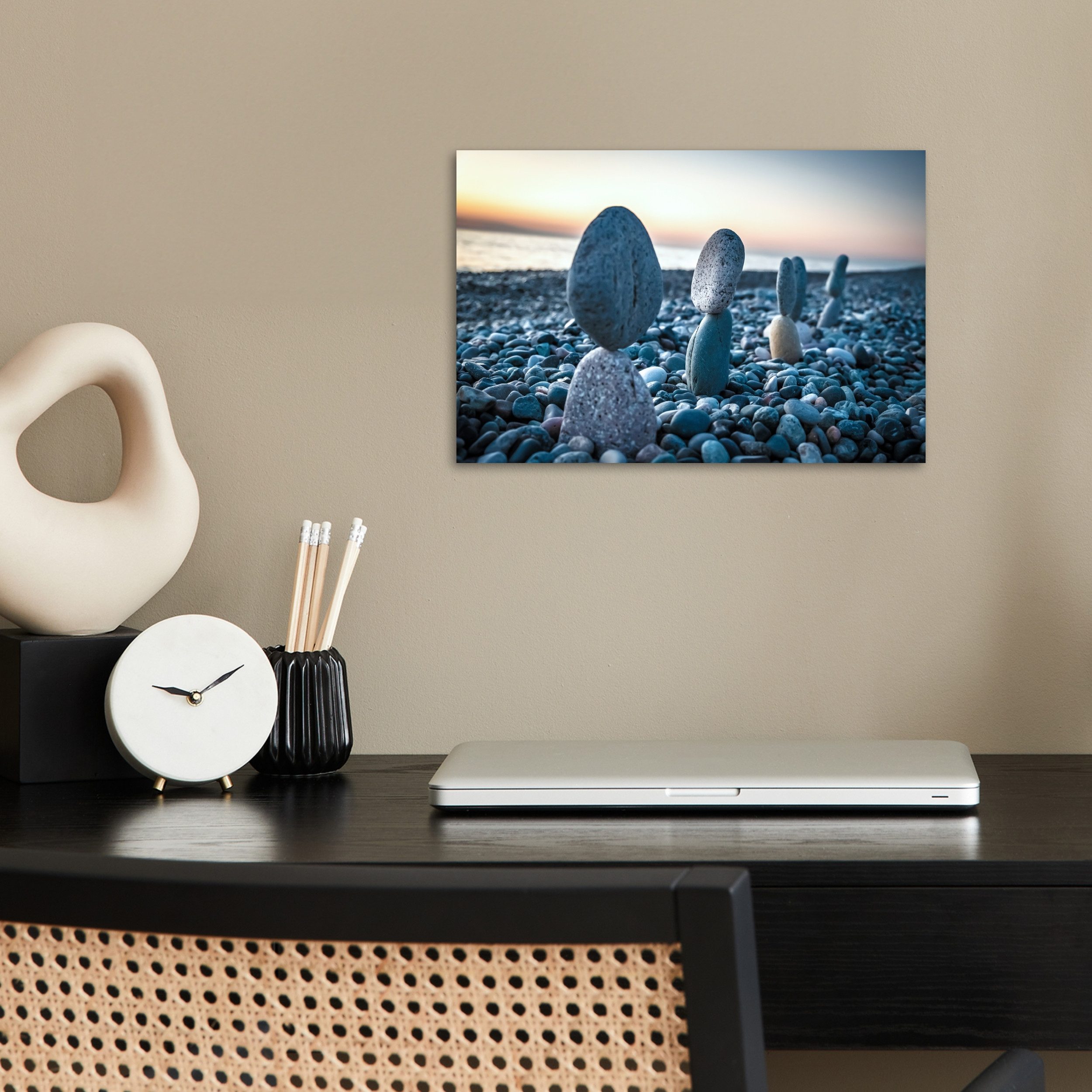 MuchoWow Poster Zen-Steine - Sonnenuntergang - günstig online kaufen