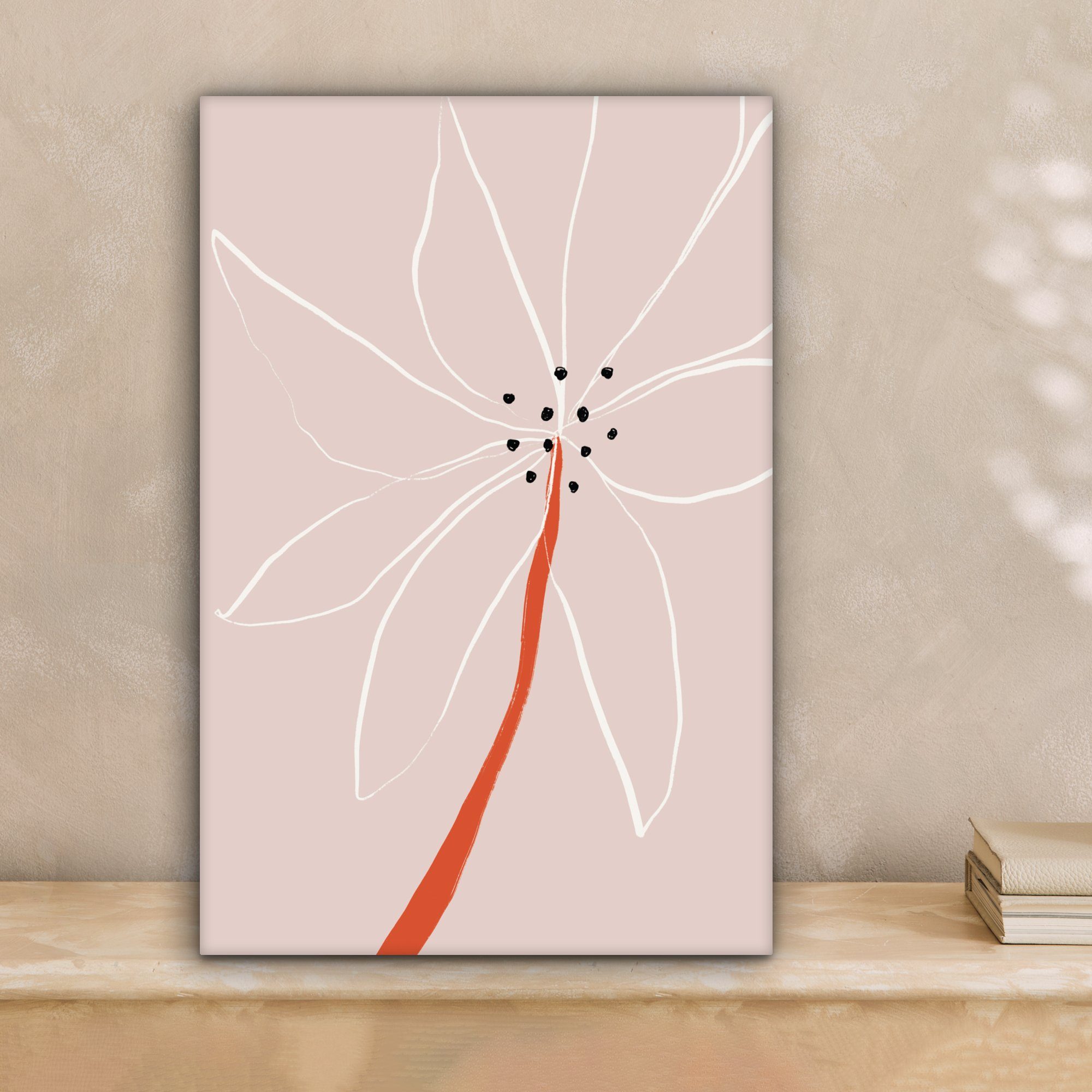 OneMillionCanvasses® Leinwandbild Blumen - Abstrakt - günstig online kaufen