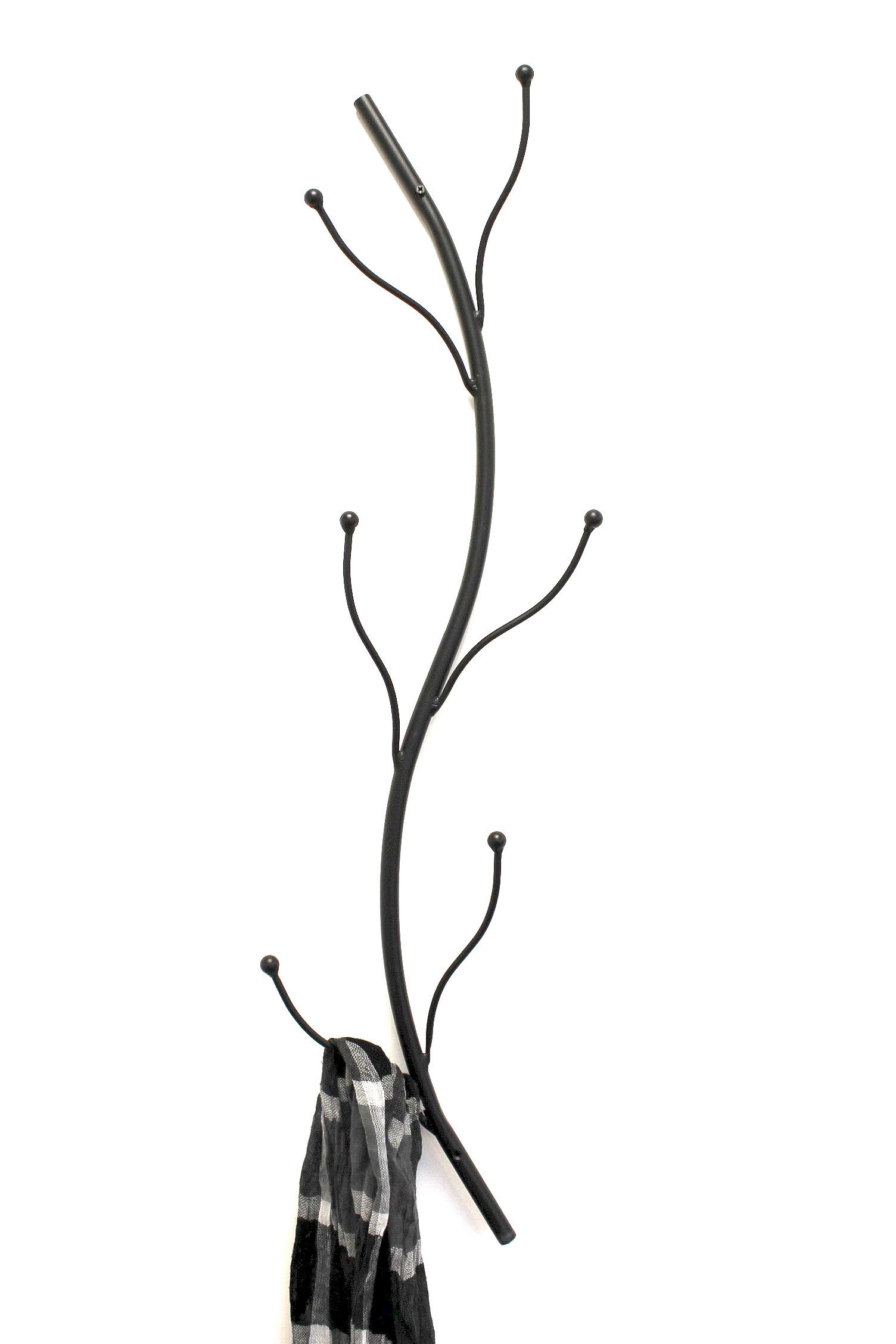 DanDiBo Wandgarderobe Metall Schwarz 93861 Flora Garderobe Wand Garderobenh günstig online kaufen