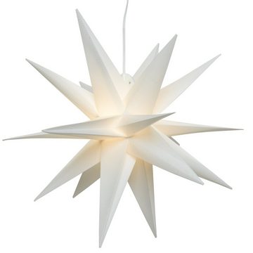 MARELIDA LED-Stern für außen LED Outdoor 3D Stern Leuchtstern hängend 60cm Weihnachtsstern Außen, LED Classic, warmweiß (2100K bis 3000K)