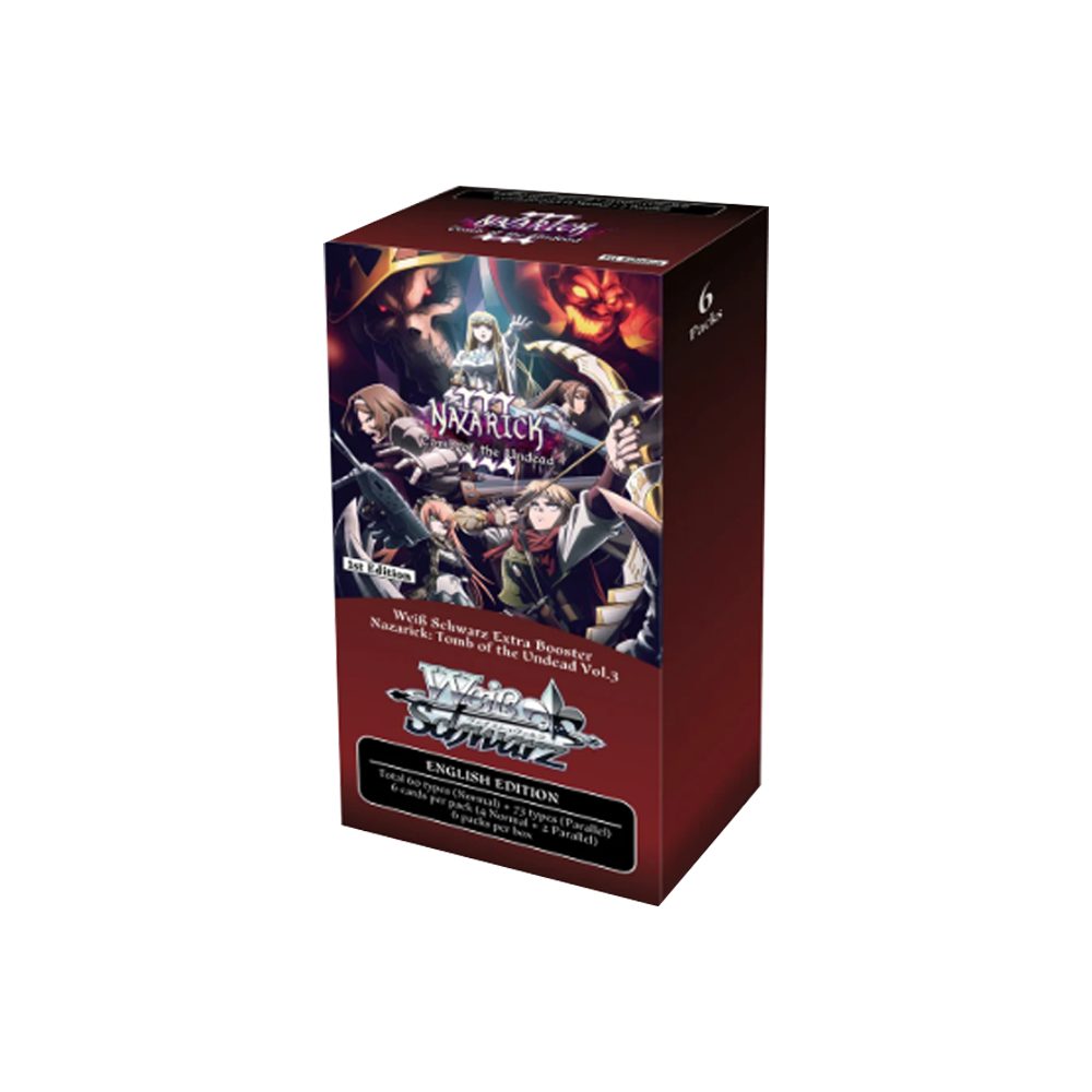 Bushiroad Sammelkarte Weiss & Schwarz Nazarick Tomb of the Undead Vol.3 Booster Display EN