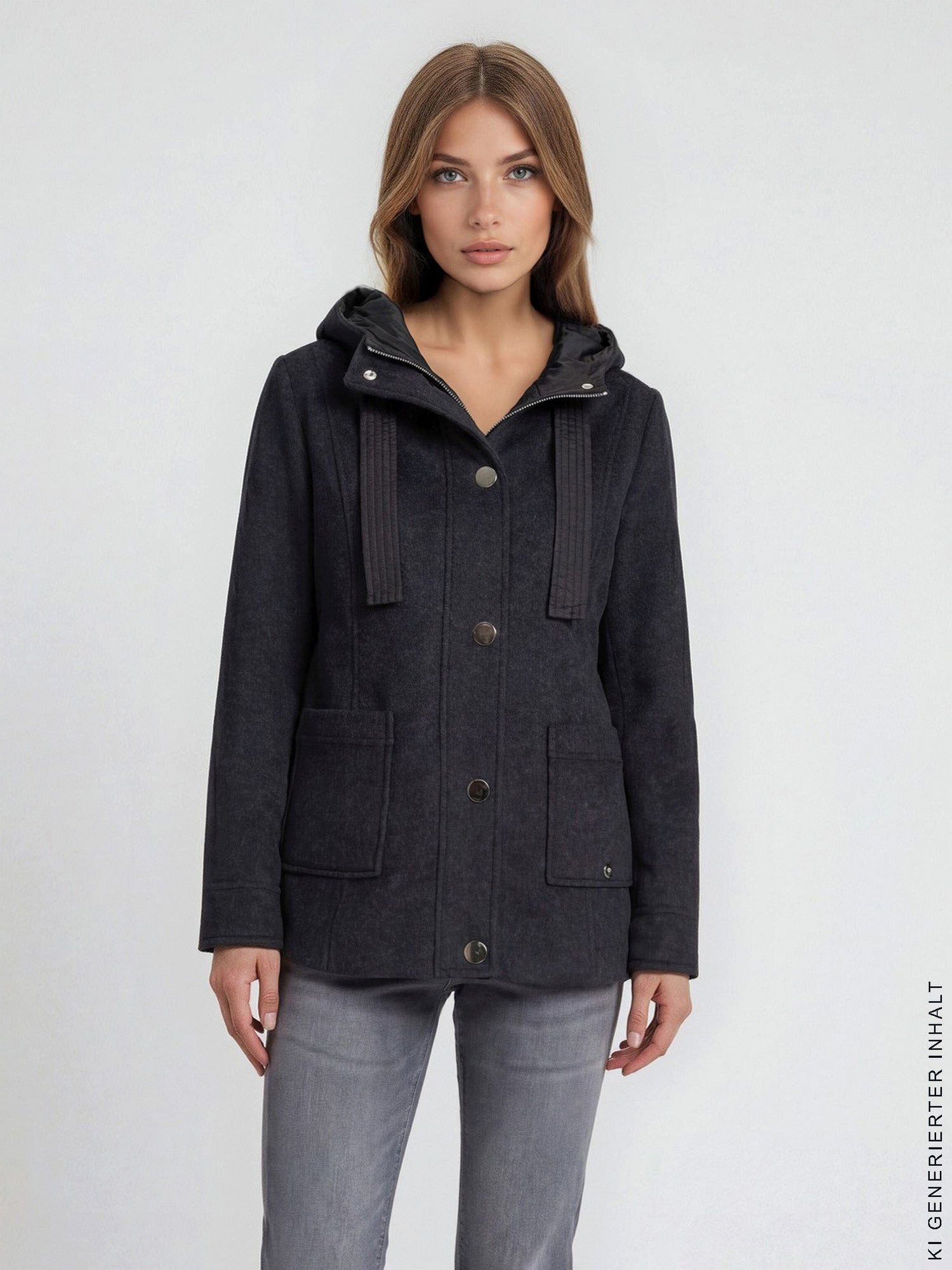Hajo Wolljacke Jacke mit Kapuze