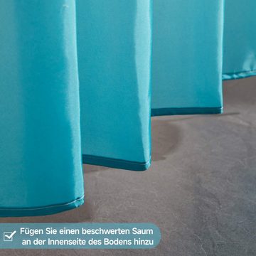 Caterize Duschvorhang Textile Vorhänge Stoff Wasserdicht Anti-schimmel Badezimmer Vorhang Breite 90 cm (1-tlg)