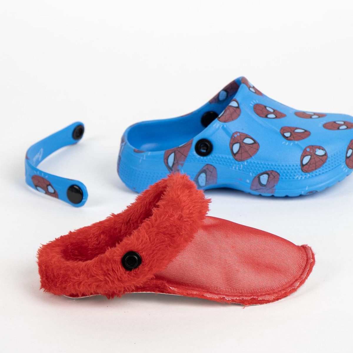 Cerda Spiderman Kinder Hausschuhe Clogs – Fleece gefüttert Clog