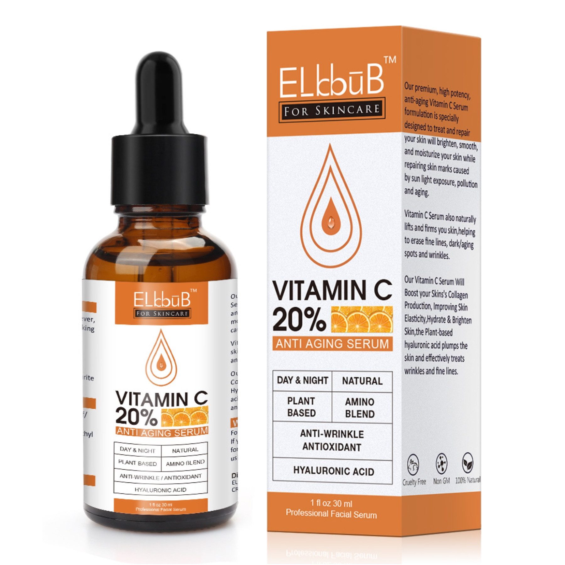P-Beauty Cosmetic Accessories Anti-Falten-Serum Vitamin C Serum Gesicht 30ml, 1-tlg.