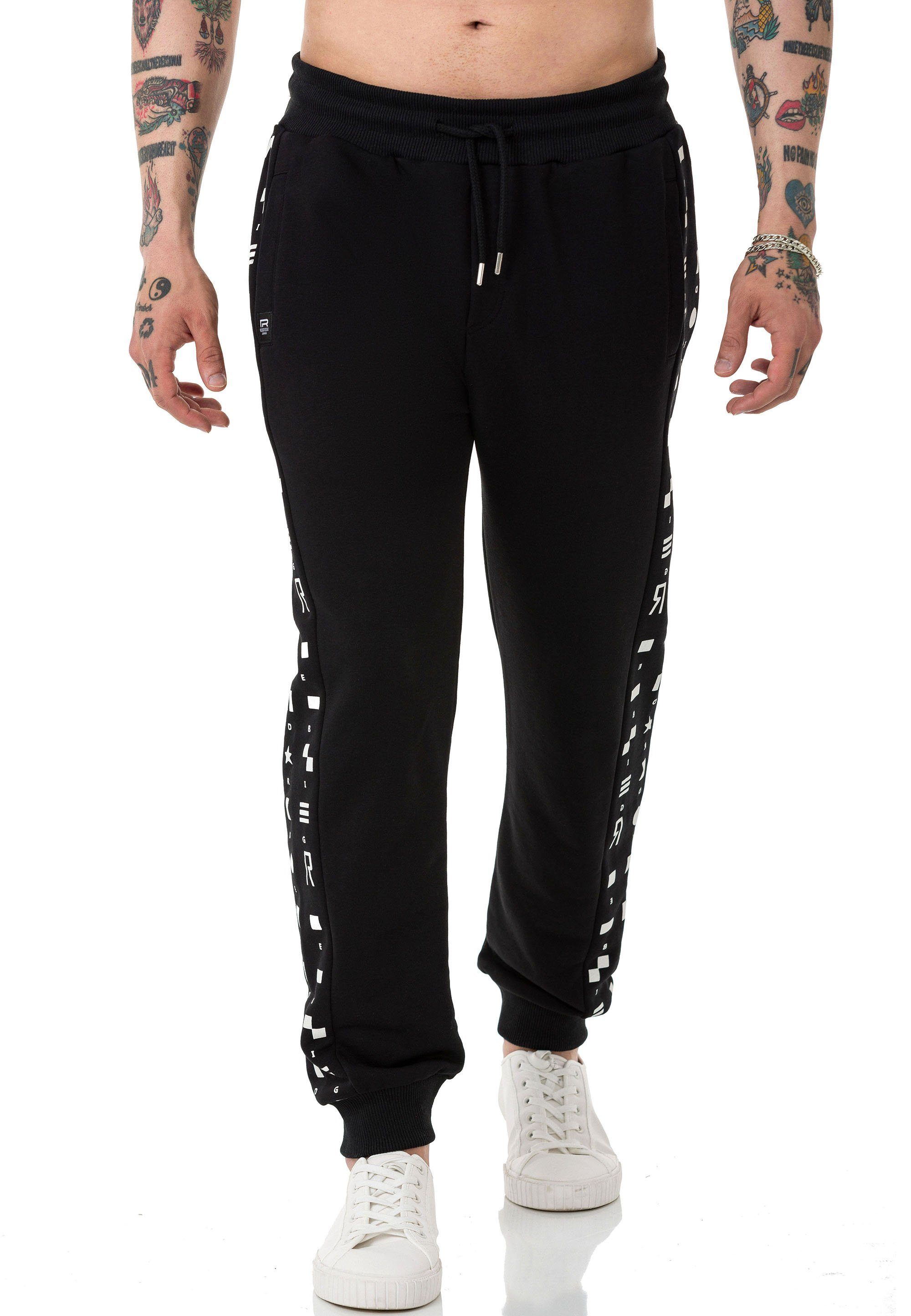 Jogginghose Sweatpants Geometric Shapes Print