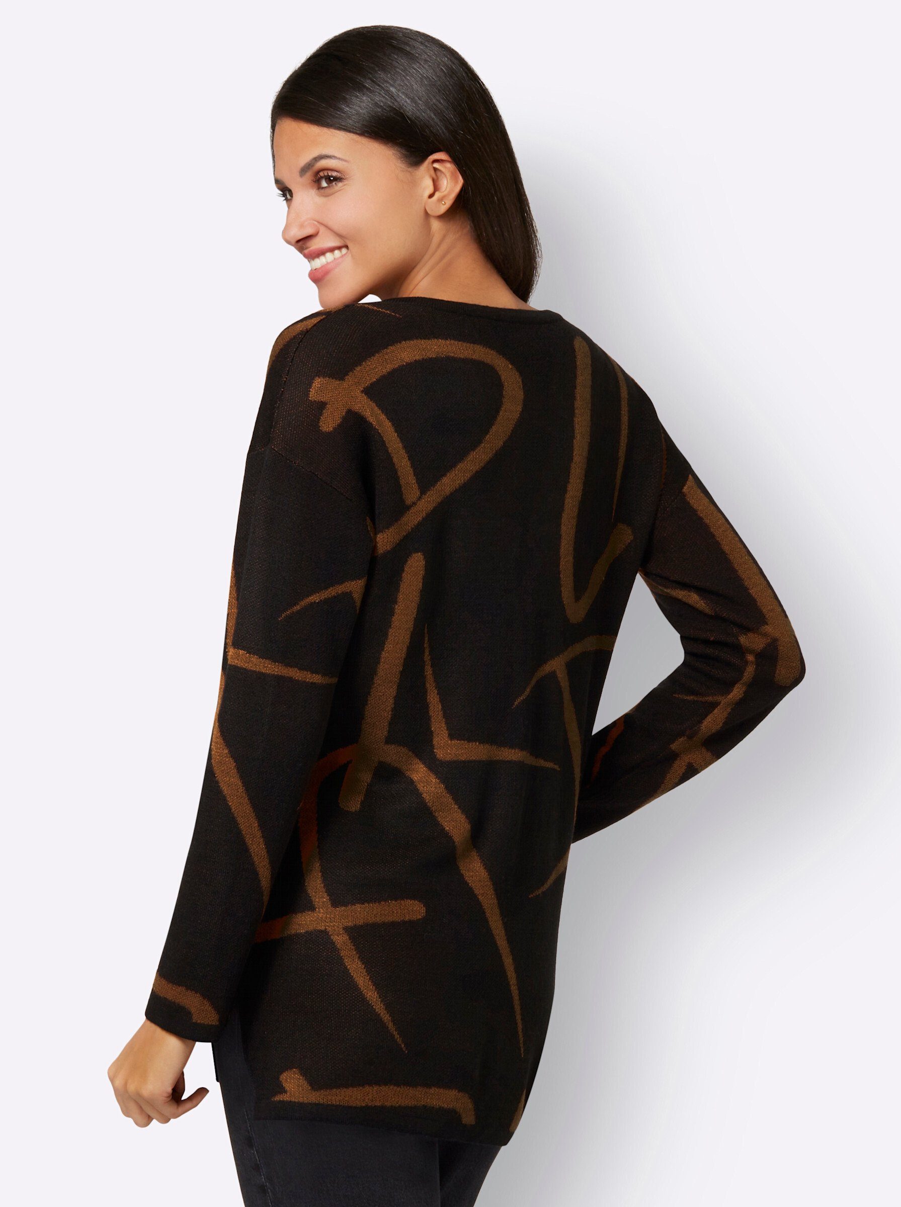 Sieh an! Strickpullover Longpullover . günstig online kaufen