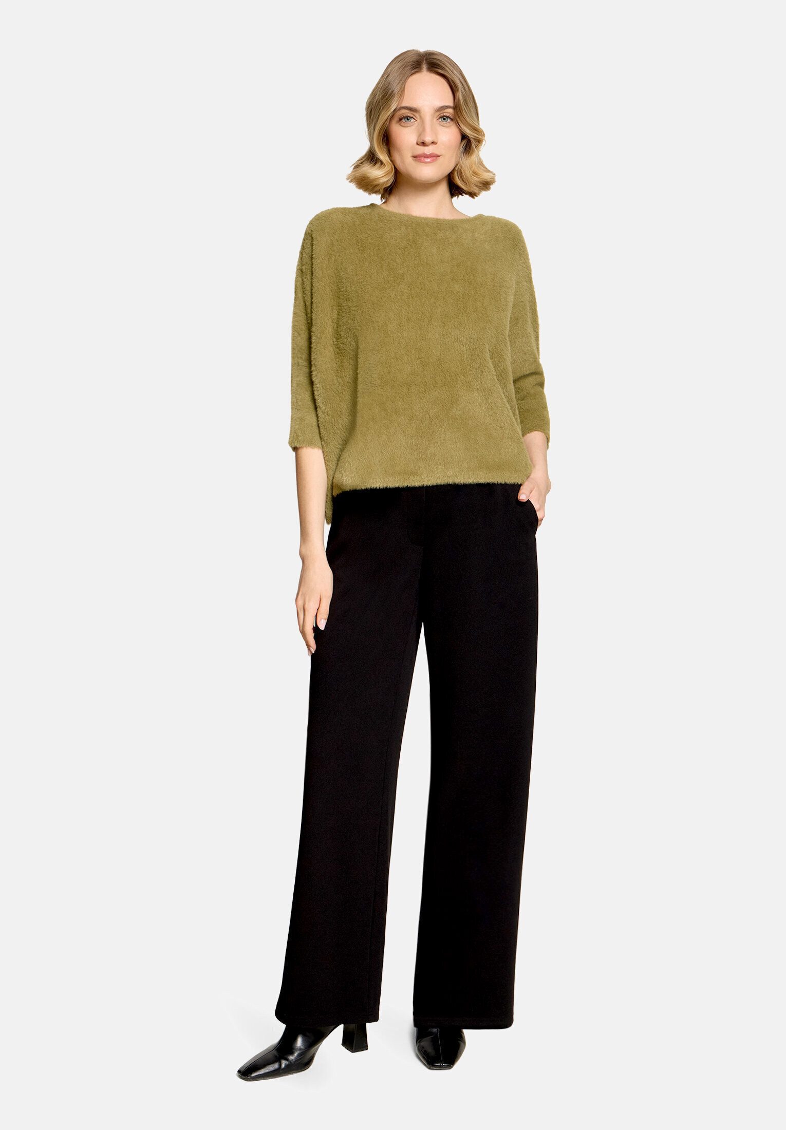 Betty Barclay Strickpullover Damen mit U-Boot-Ausschnitt (1-tlg)