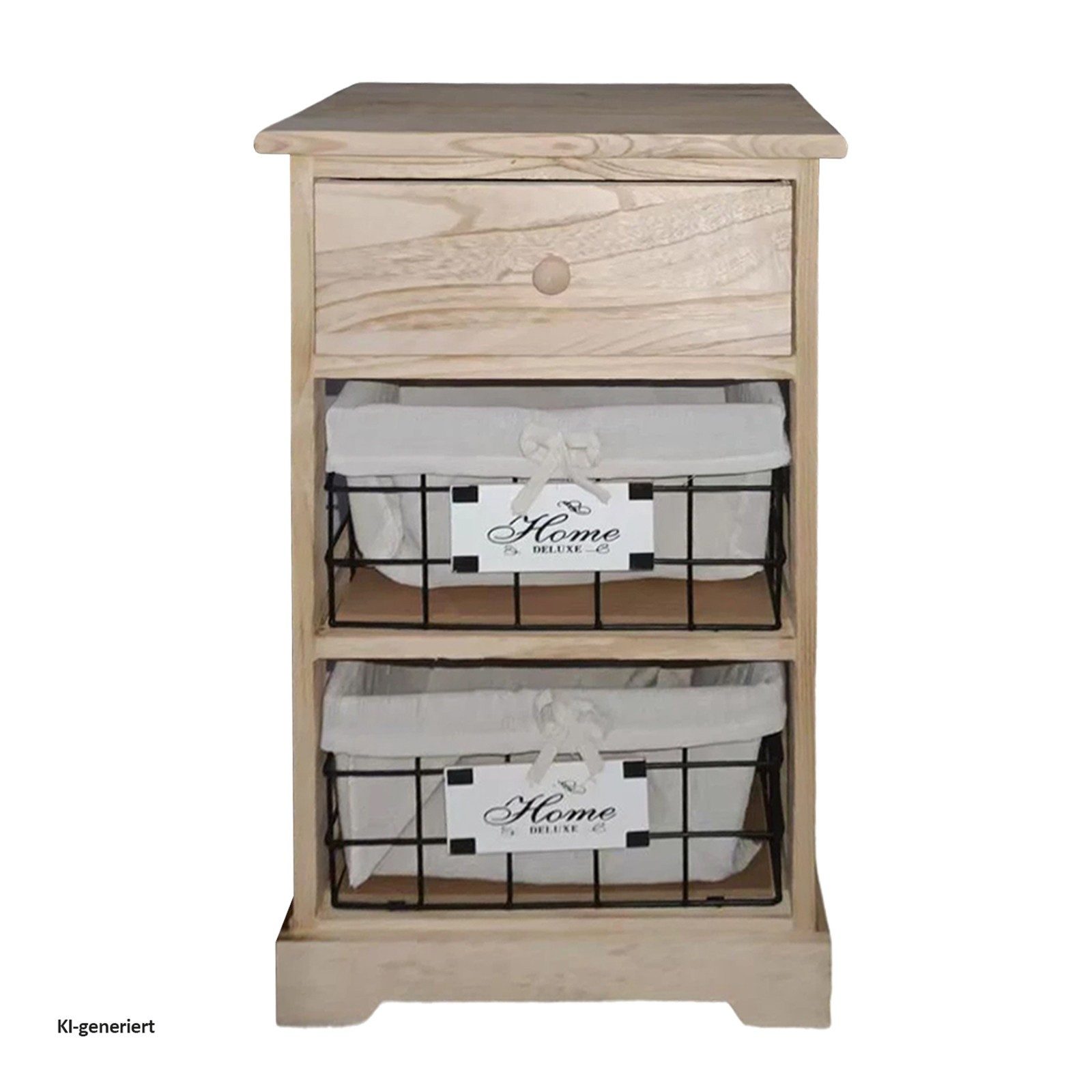 HTI-Living Kommode Kommode Melia mit Schublade und 2 Körben Artisaneiche (Stück, 1 St., 1 Kommode) – Bild 2 von 3