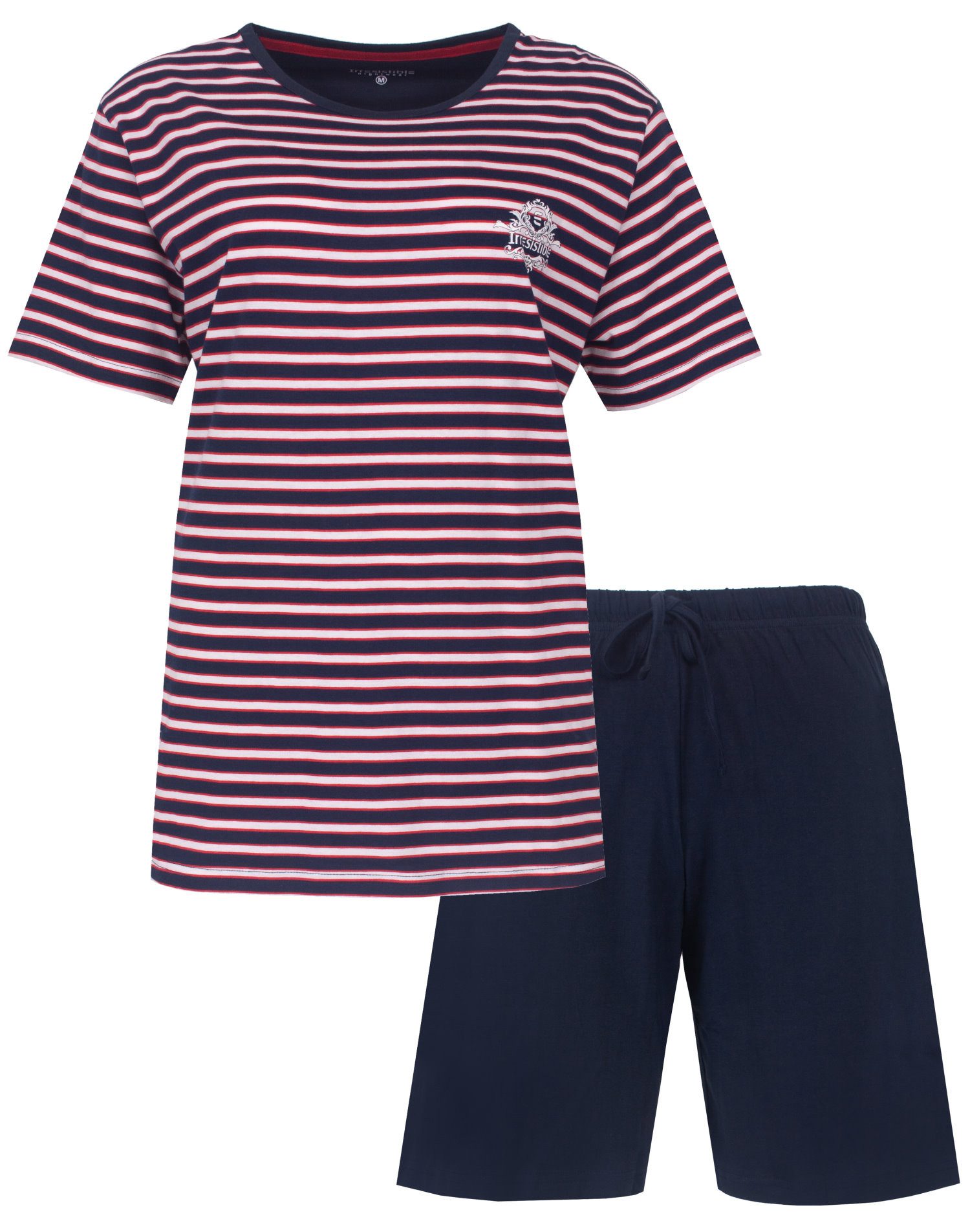 Irresistible Shorty Modischer Damen Schlafanzug kurz (2 tlg) Baumwolle