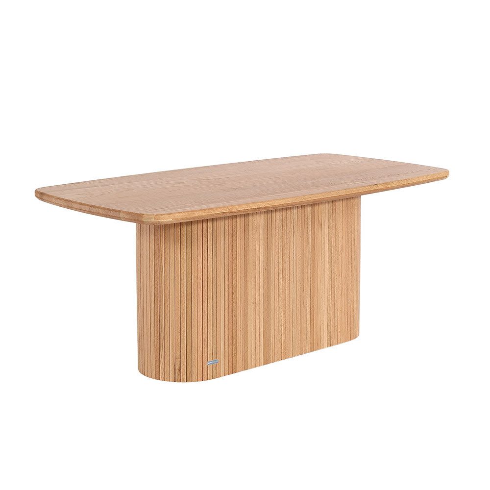 HOME DELUXE Esstisch Eiche geölt - RABOS, Eiche geölt Natur - 160 x 90 cm, Lamellen Tisch