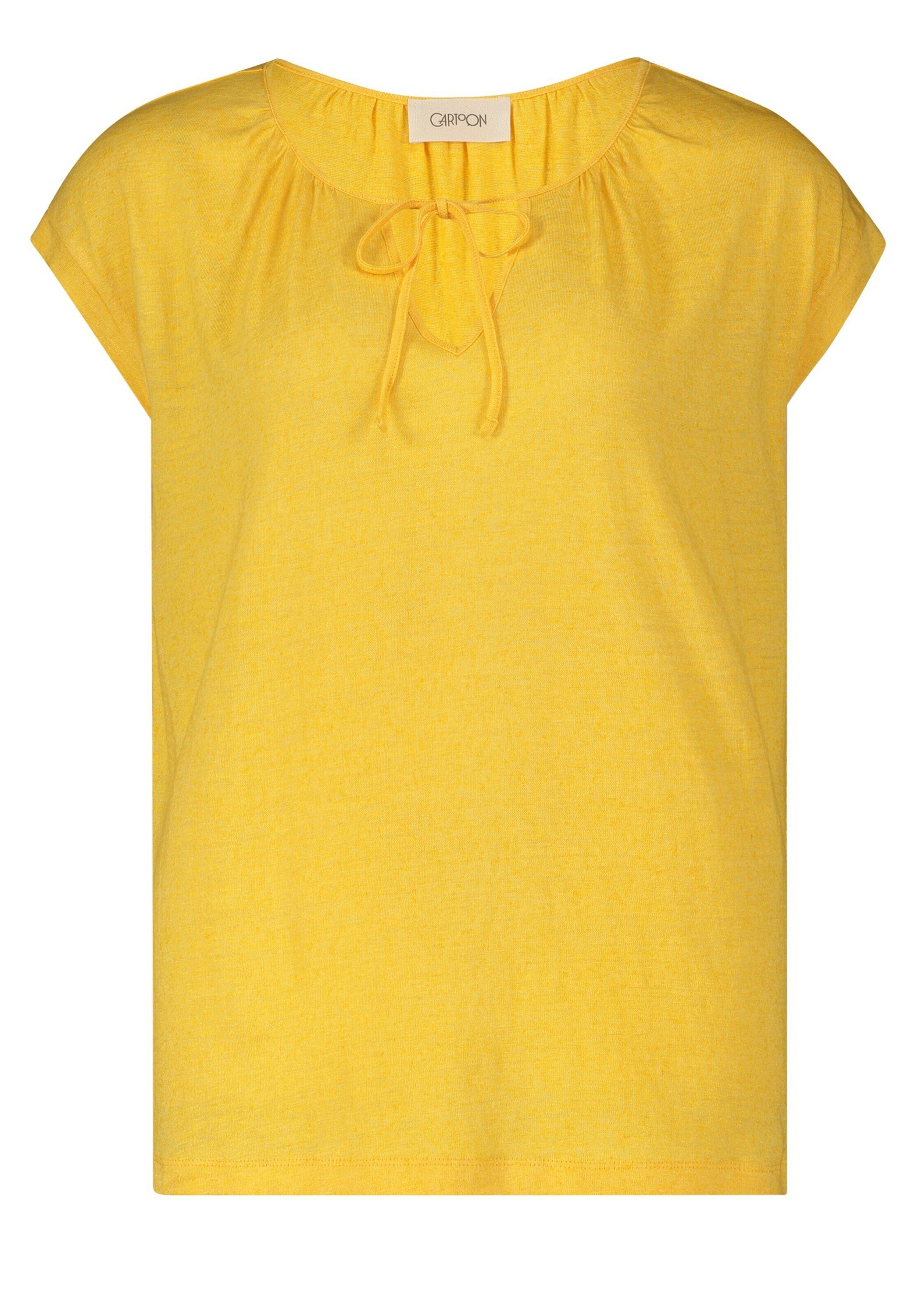 Cartoon T-Shirt (1-tlg) Drapiert/gerafft